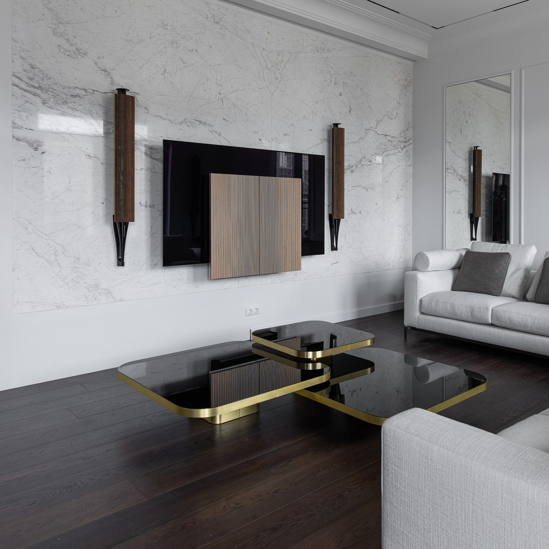 Тибурский камень в интерьере