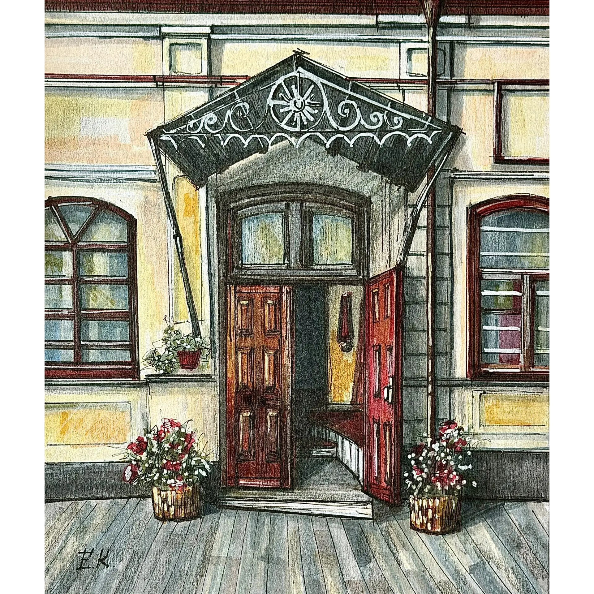 Авторская графика «Бордо»