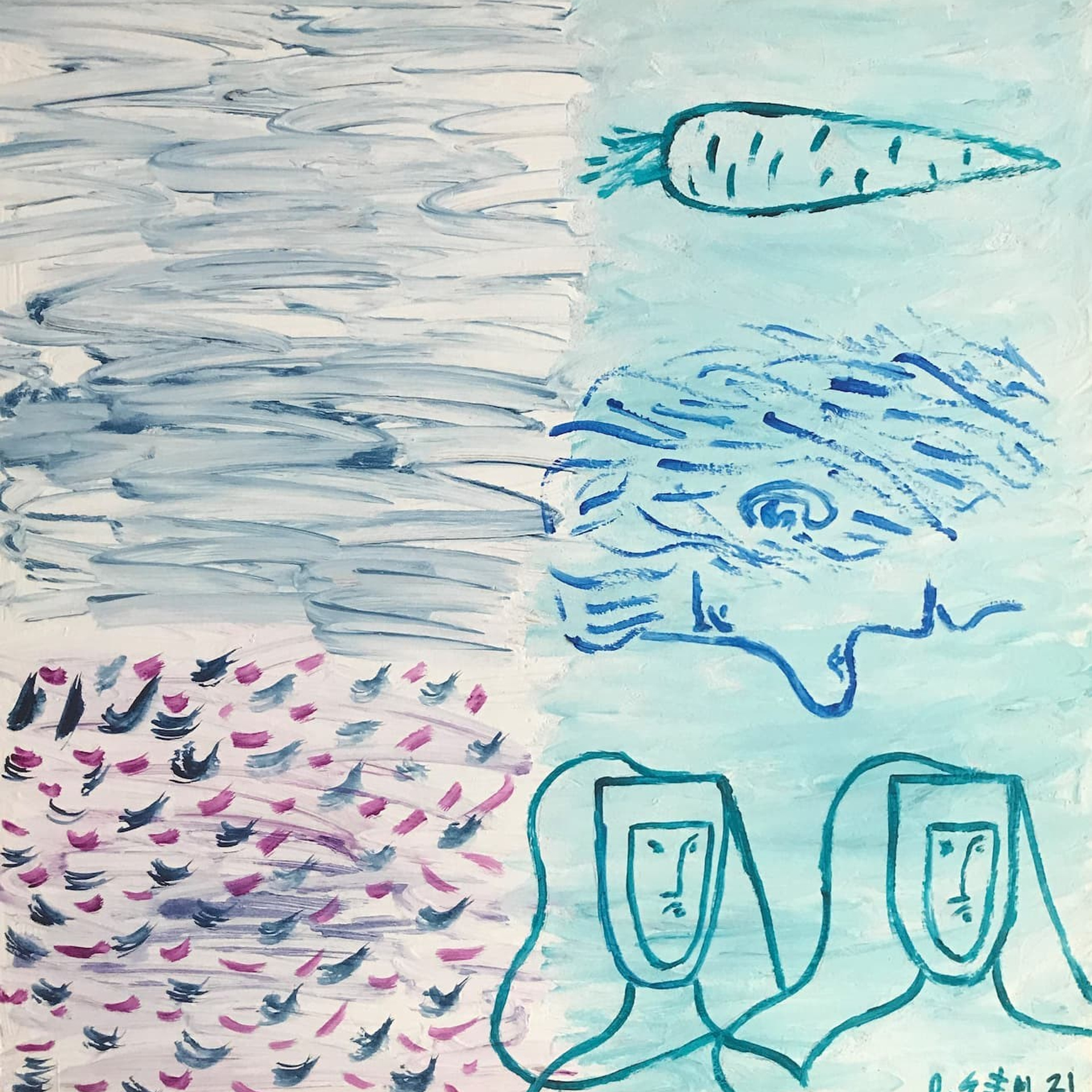 Three Rooms (Gallery 22, 2021). Artist Oleg Semenovykh