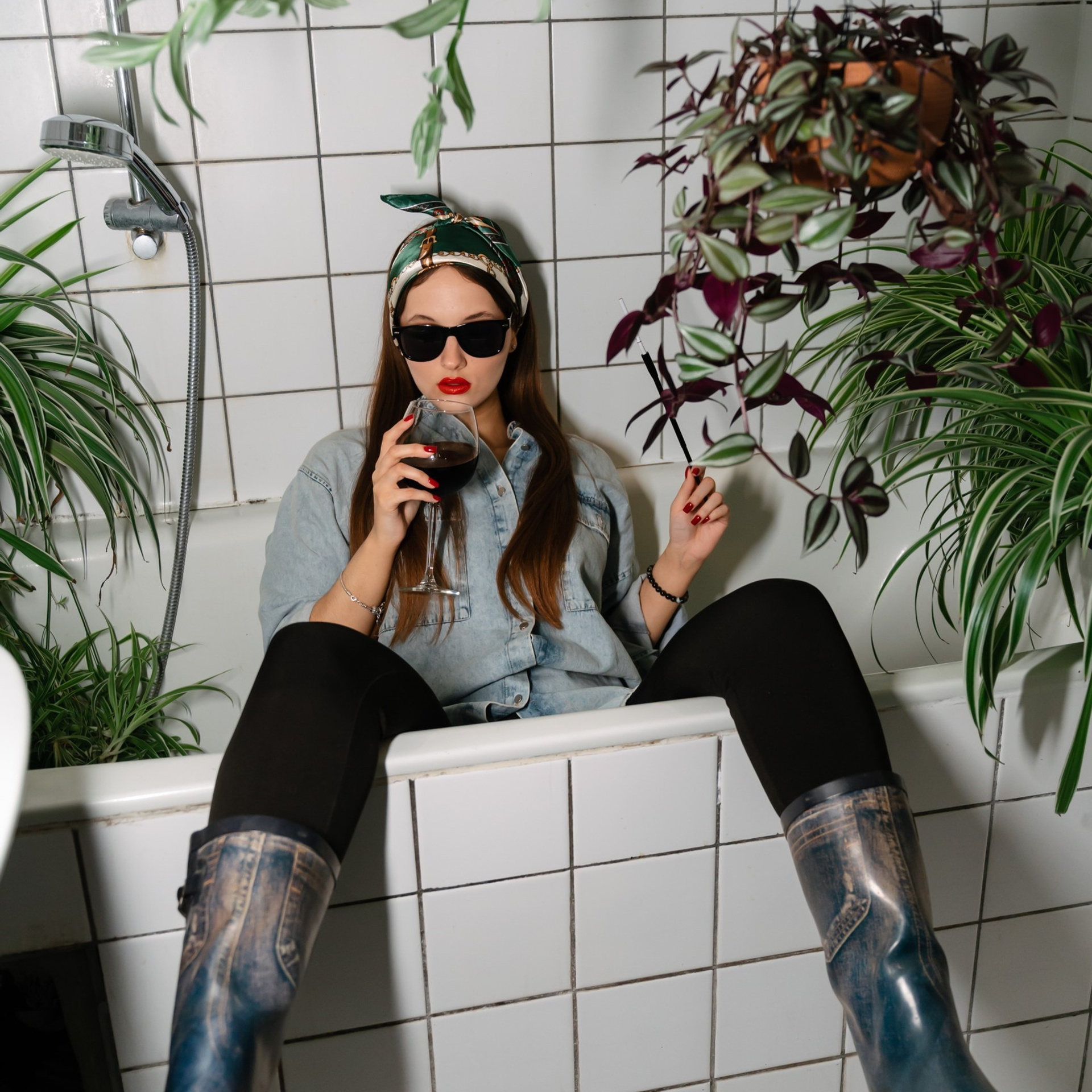 Стилизованный женский портрет