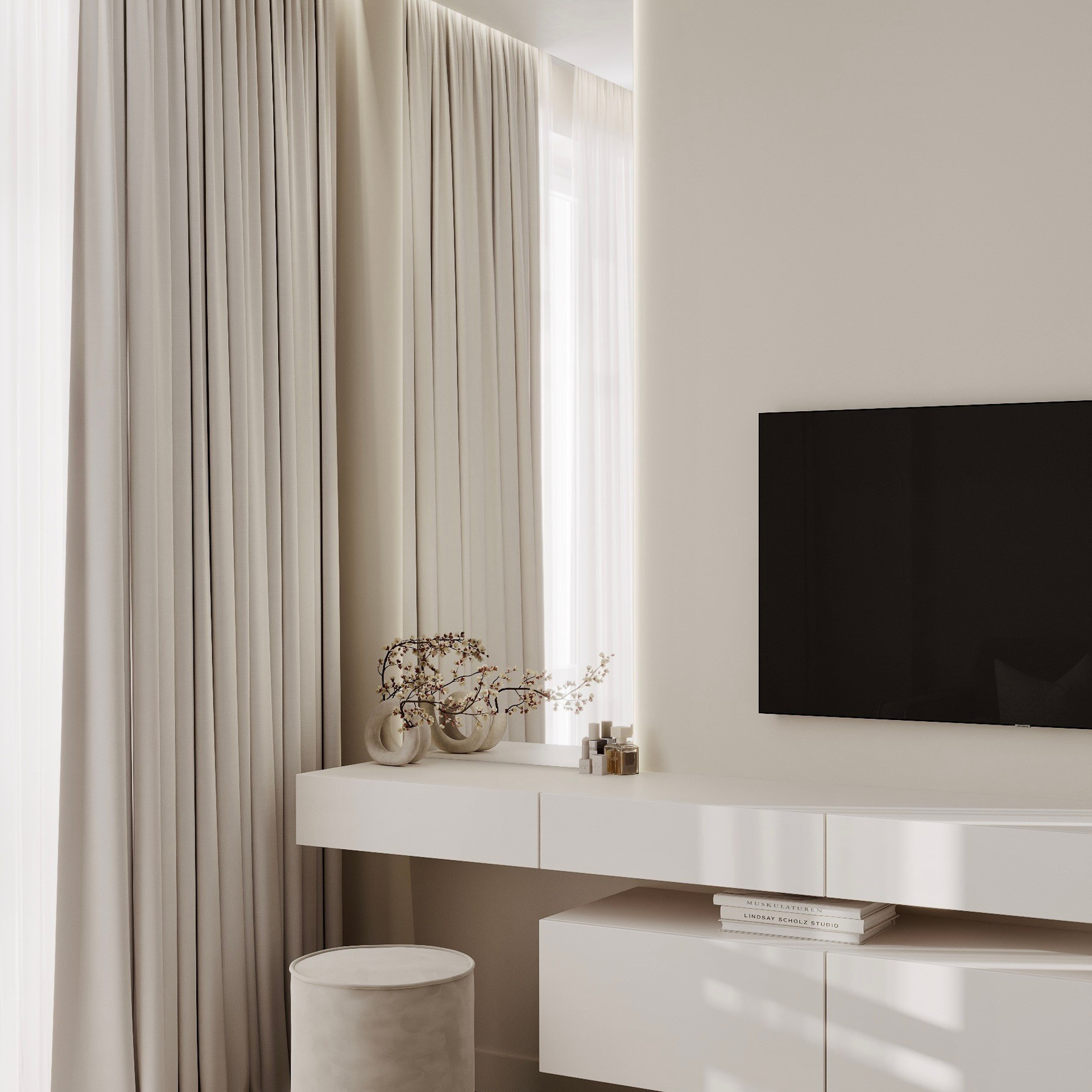 Студия 28 м². Дизайн интерьера