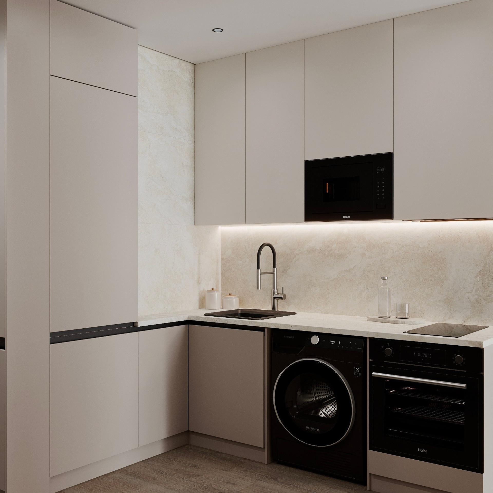 Студия 28 м². Дизайн интерьера