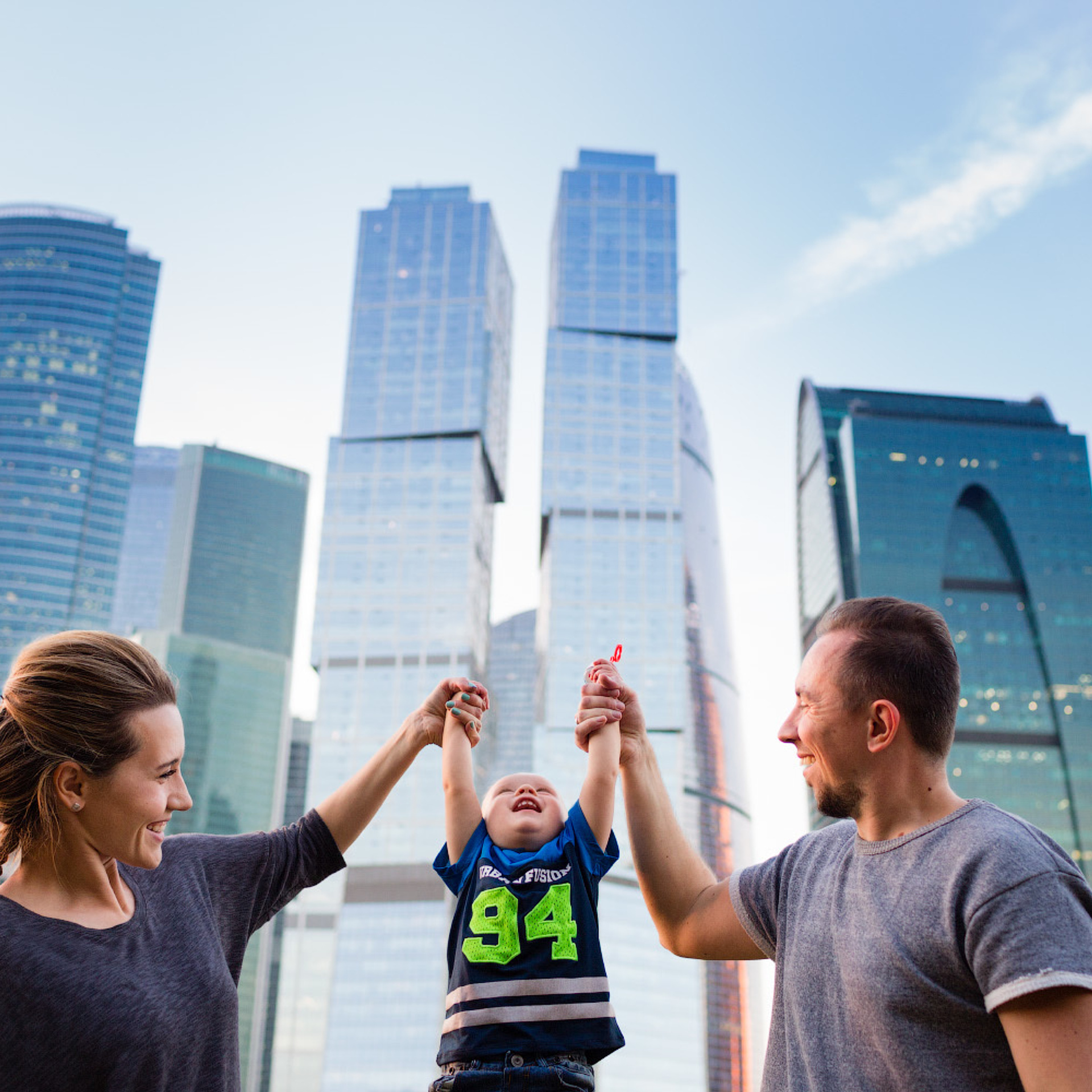 Семейная фотосессия в городе. Фотограф в Москве Татьяна Байкова