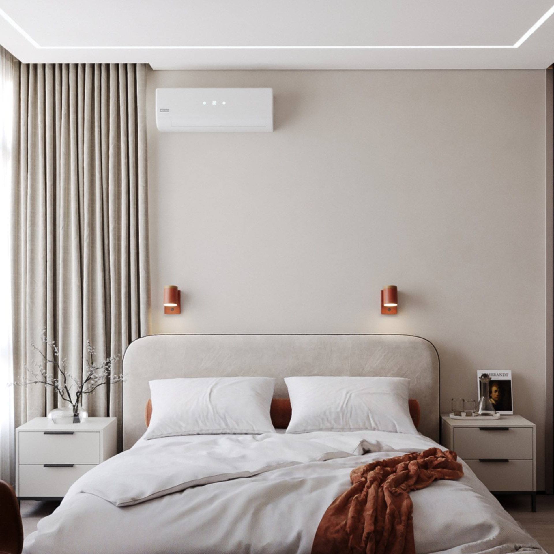 Светлая спальня