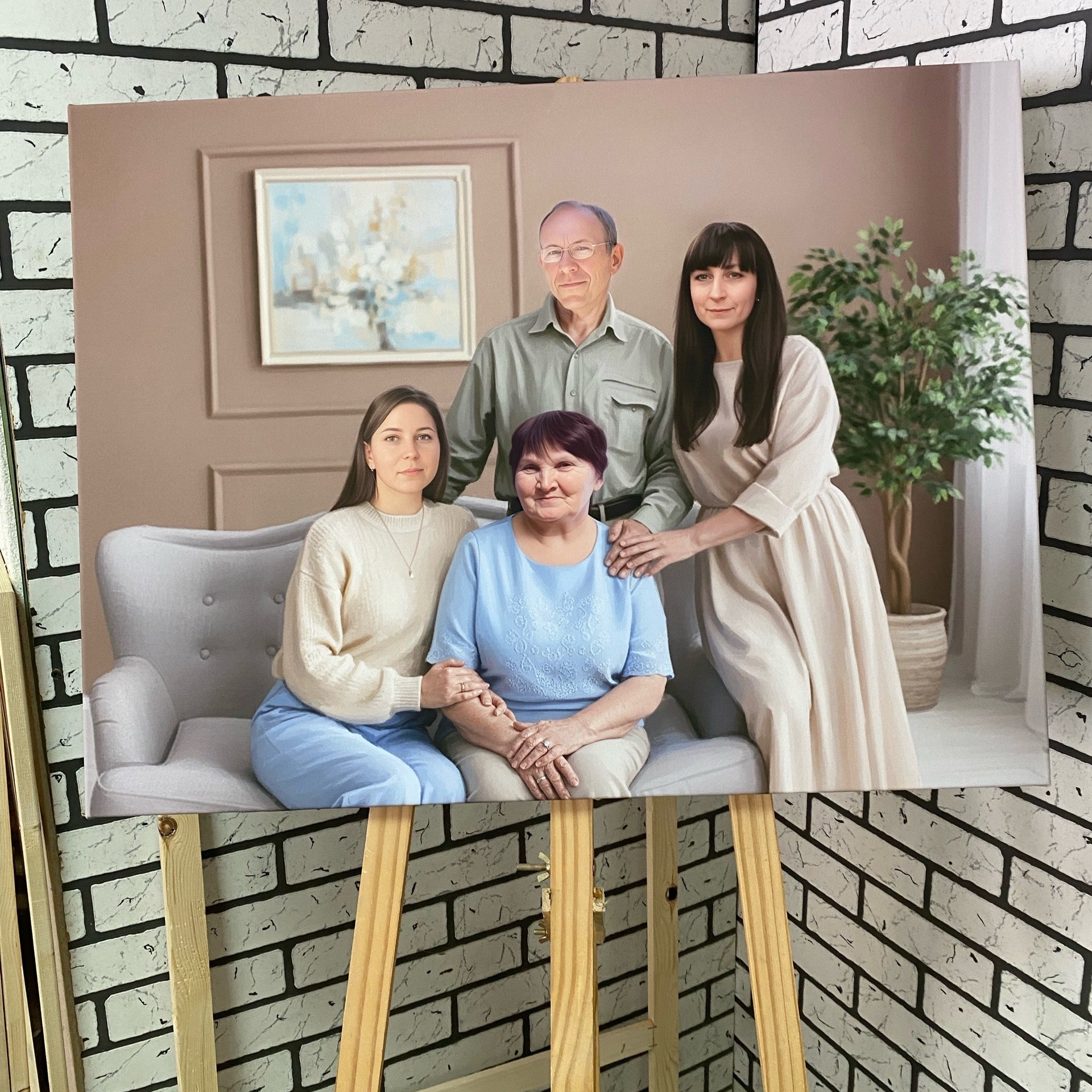 Арт портреты на холсте. Фотограф (графический дизайнер) Полонская Юлия