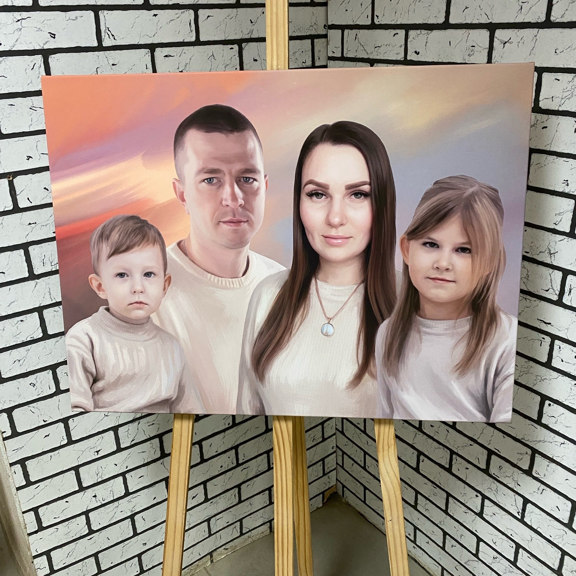 Арт портреты на холсте. Фотограф (графический дизайнер) Полонская Юлия