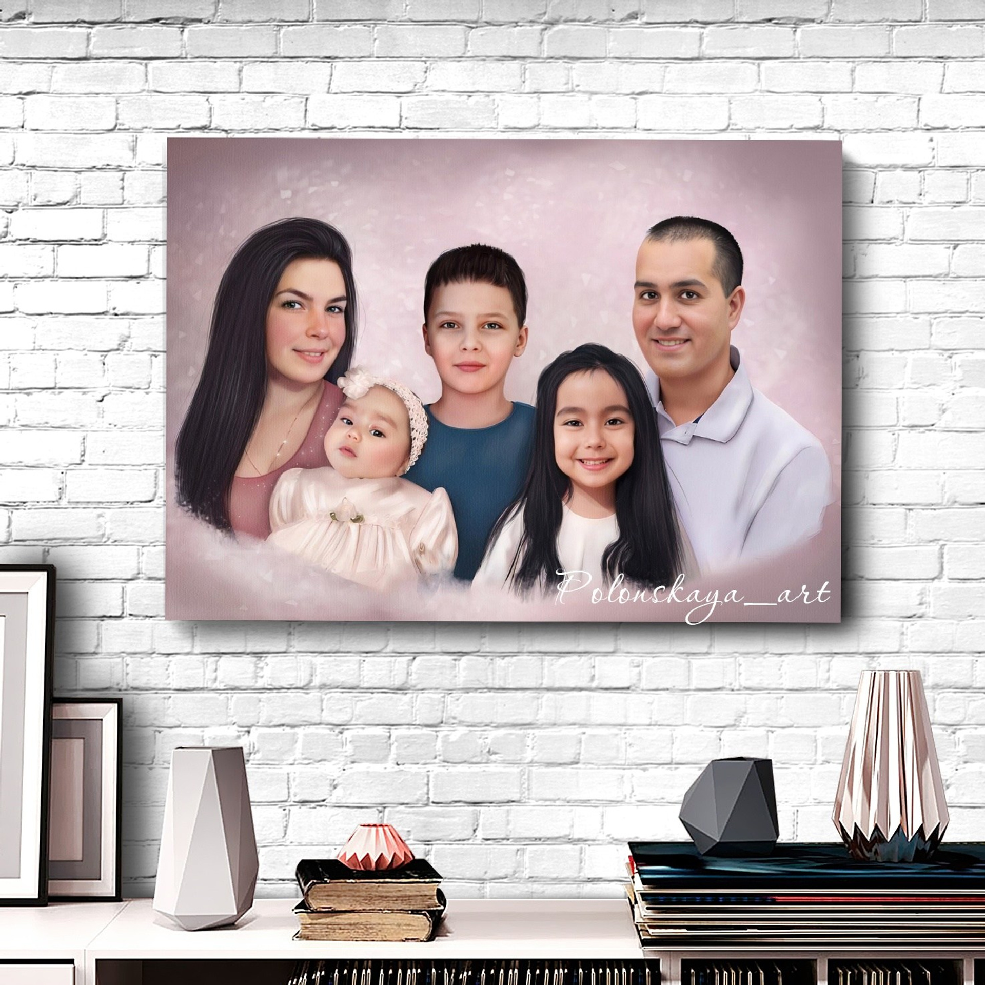 Арт портреты на холсте. Фотограф (графический дизайнер) Полонская Юлия