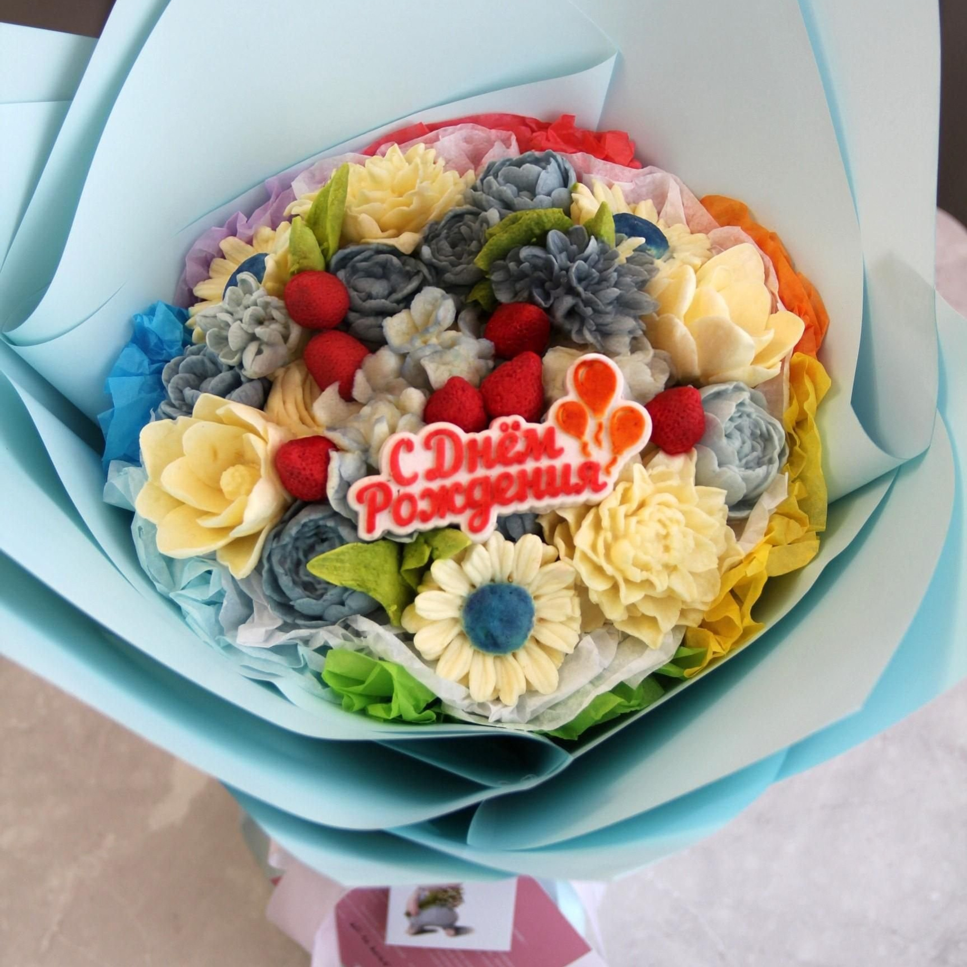 Букеты из&nbsp;зефирных цветов