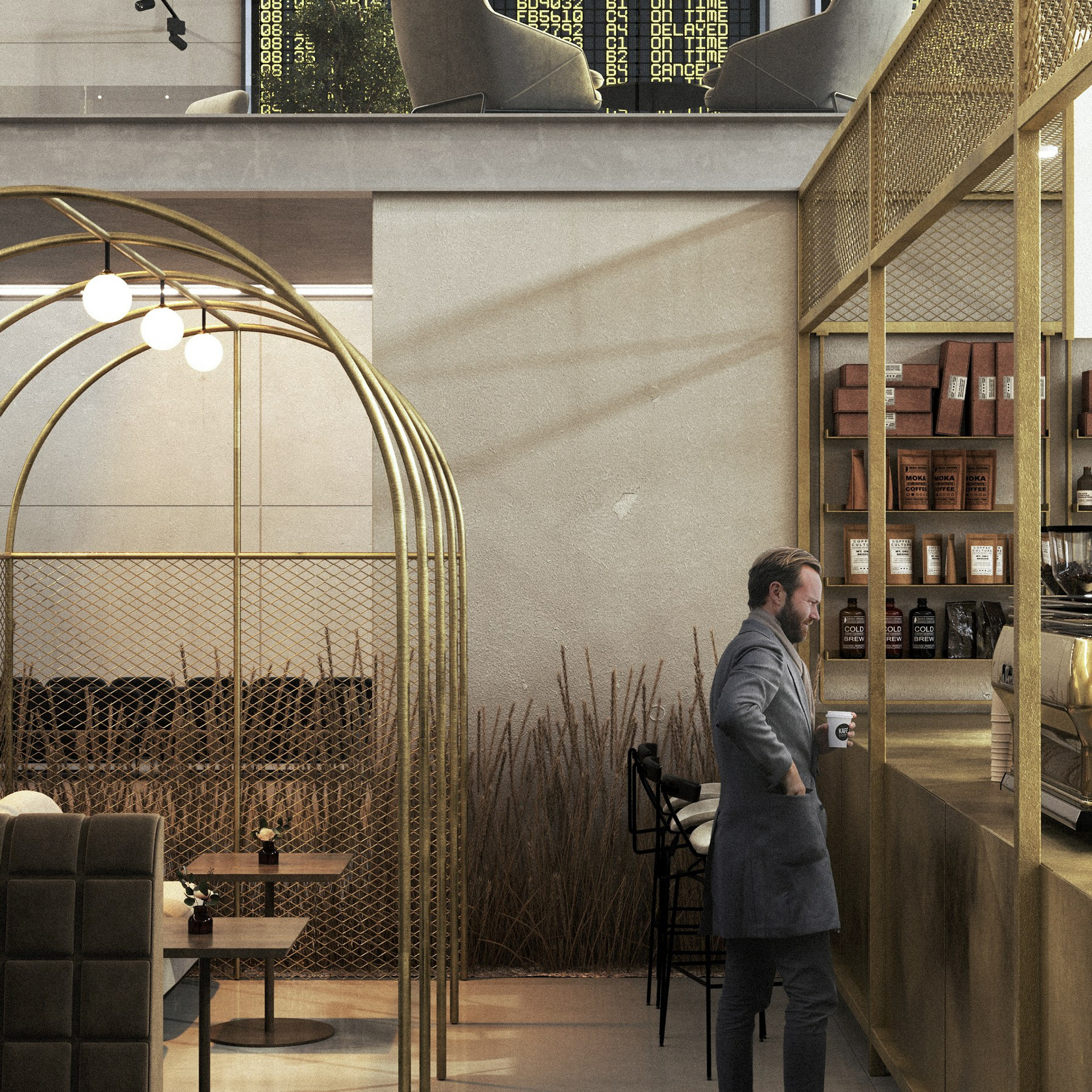 Кофейня в аэропорту