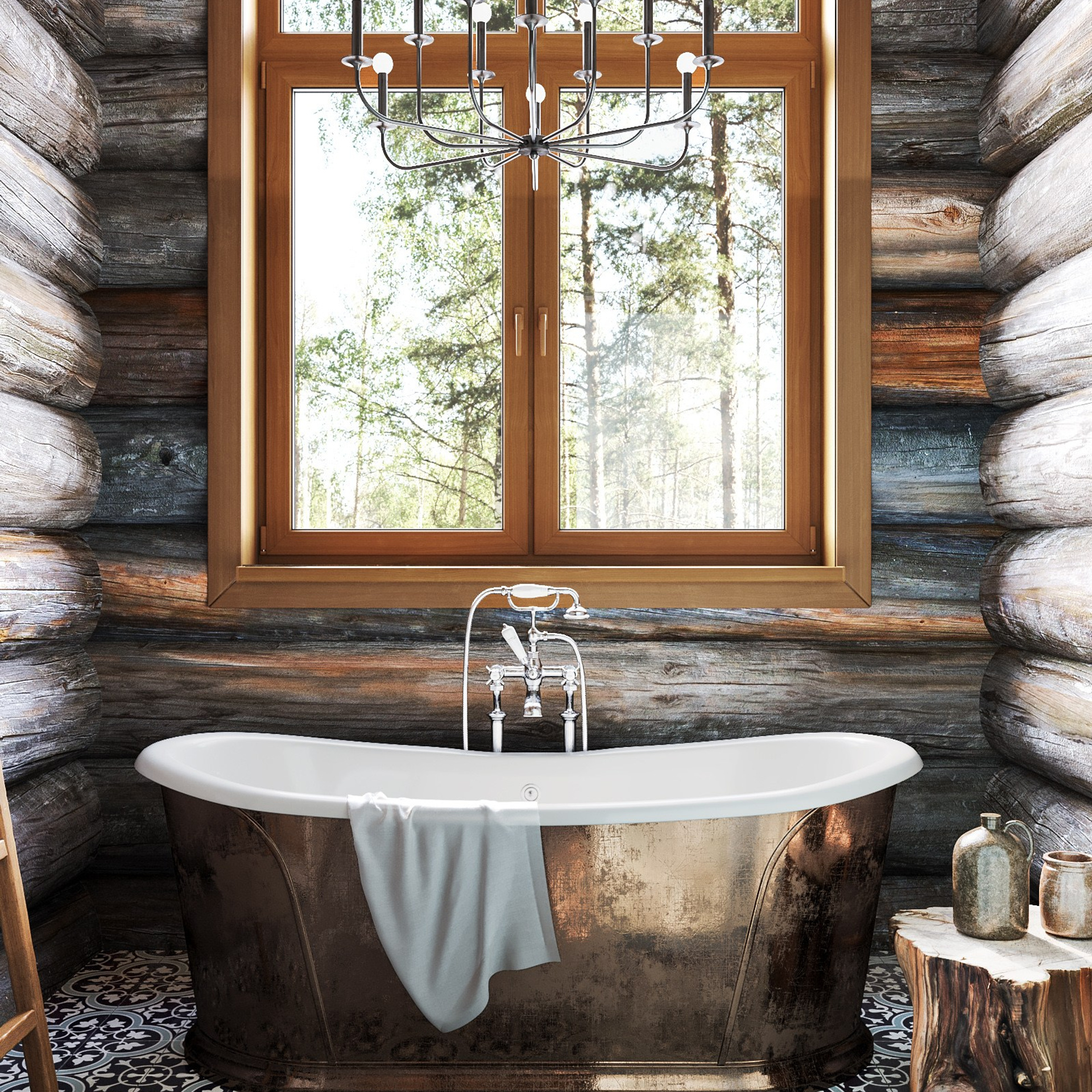 Дом из бревна кело