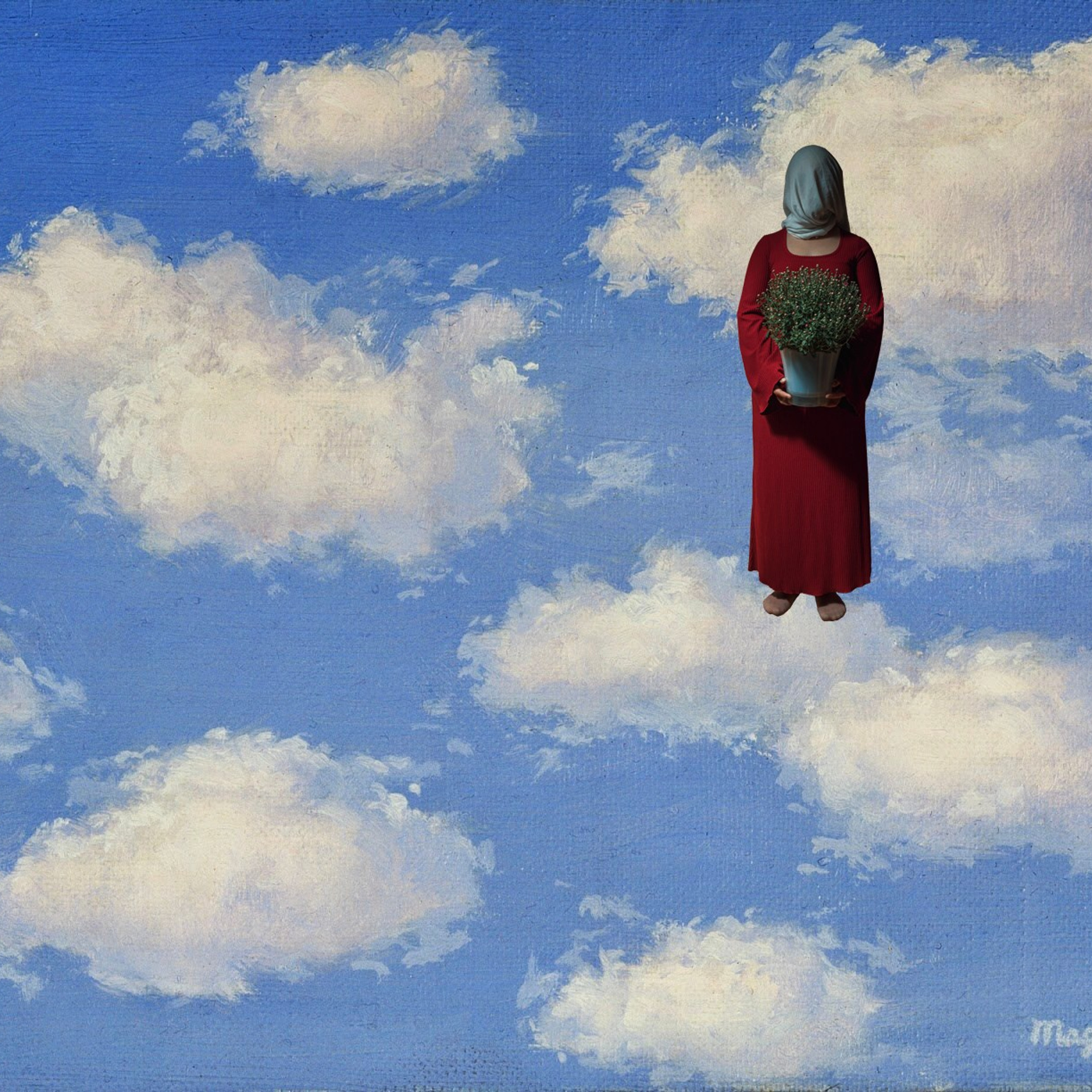 Подражание Рене Магрит