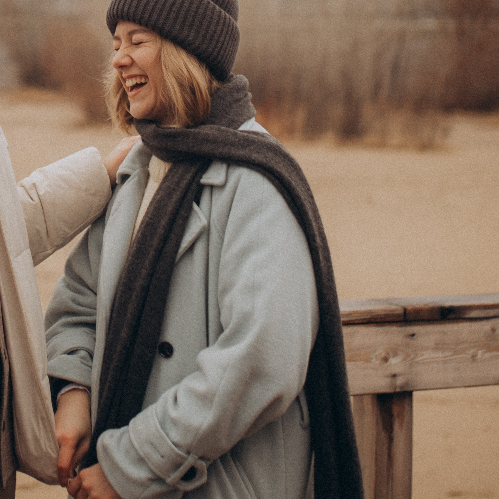 Осенний пляж