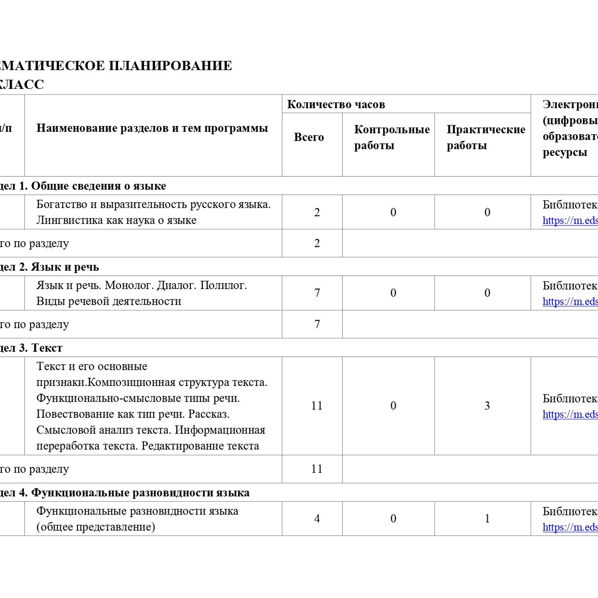 Рабочая программа