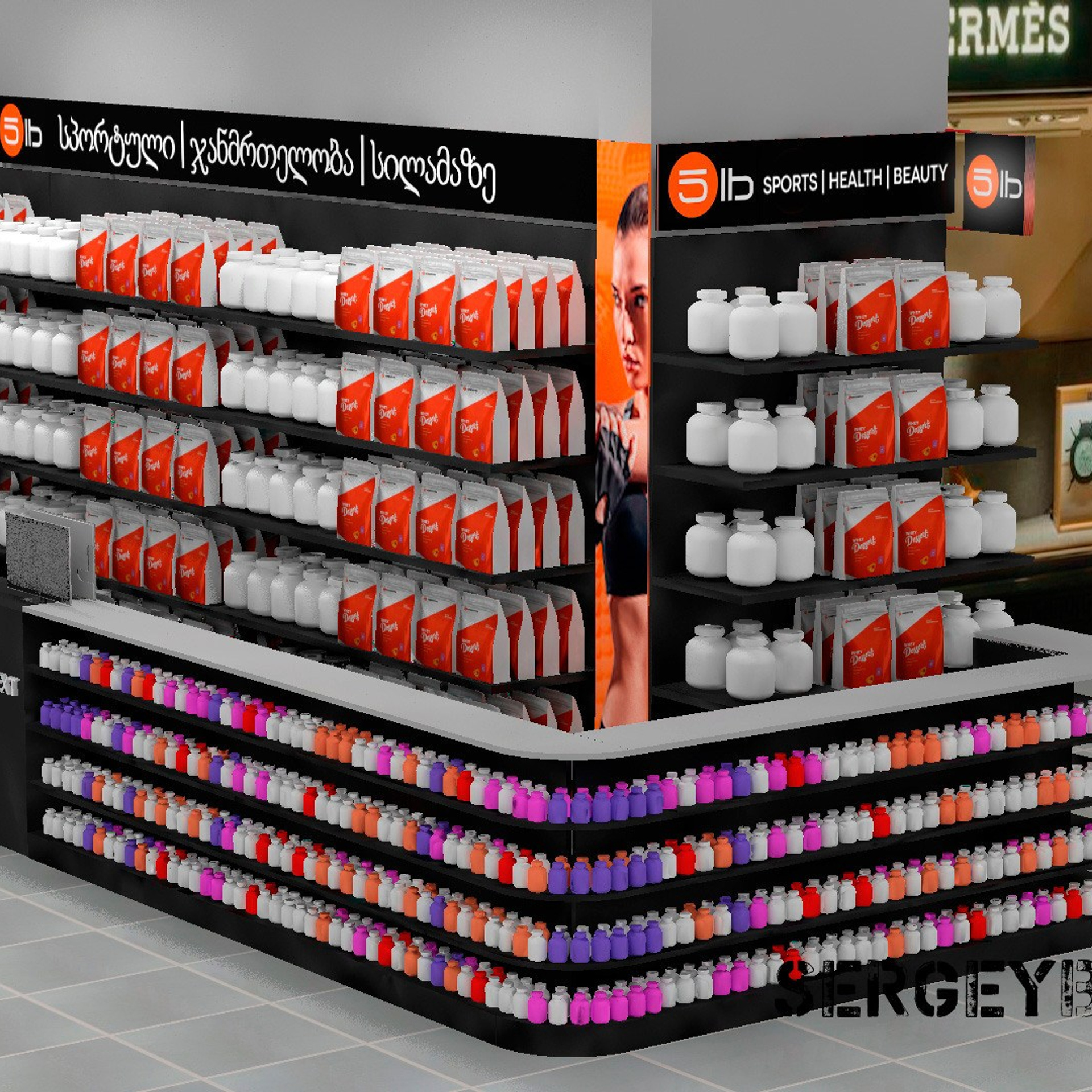 3D визуализация торговой точки, магазина, островка в Химках — заказать услугу