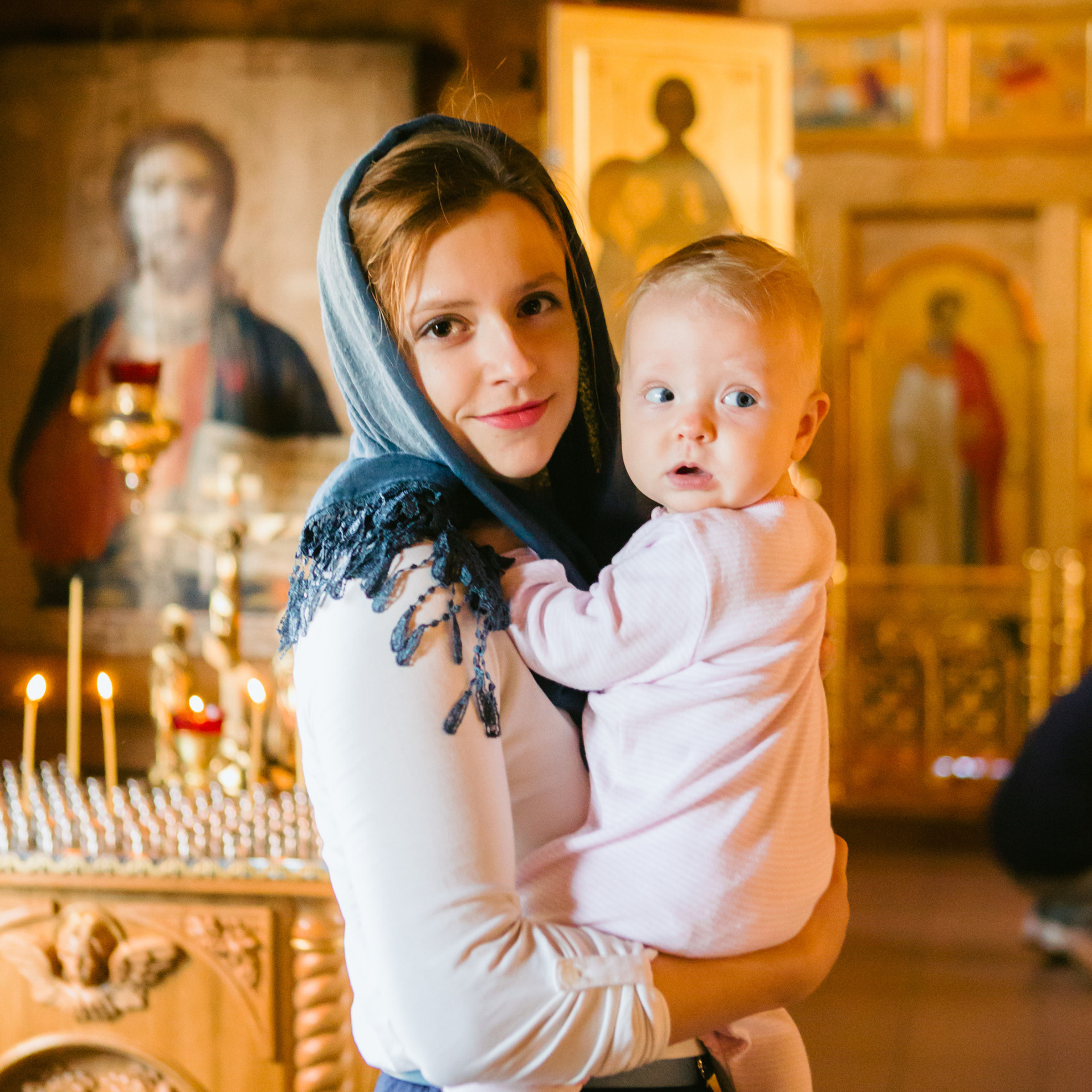 Крещение в храме Богоявления Господня в Жаворонках