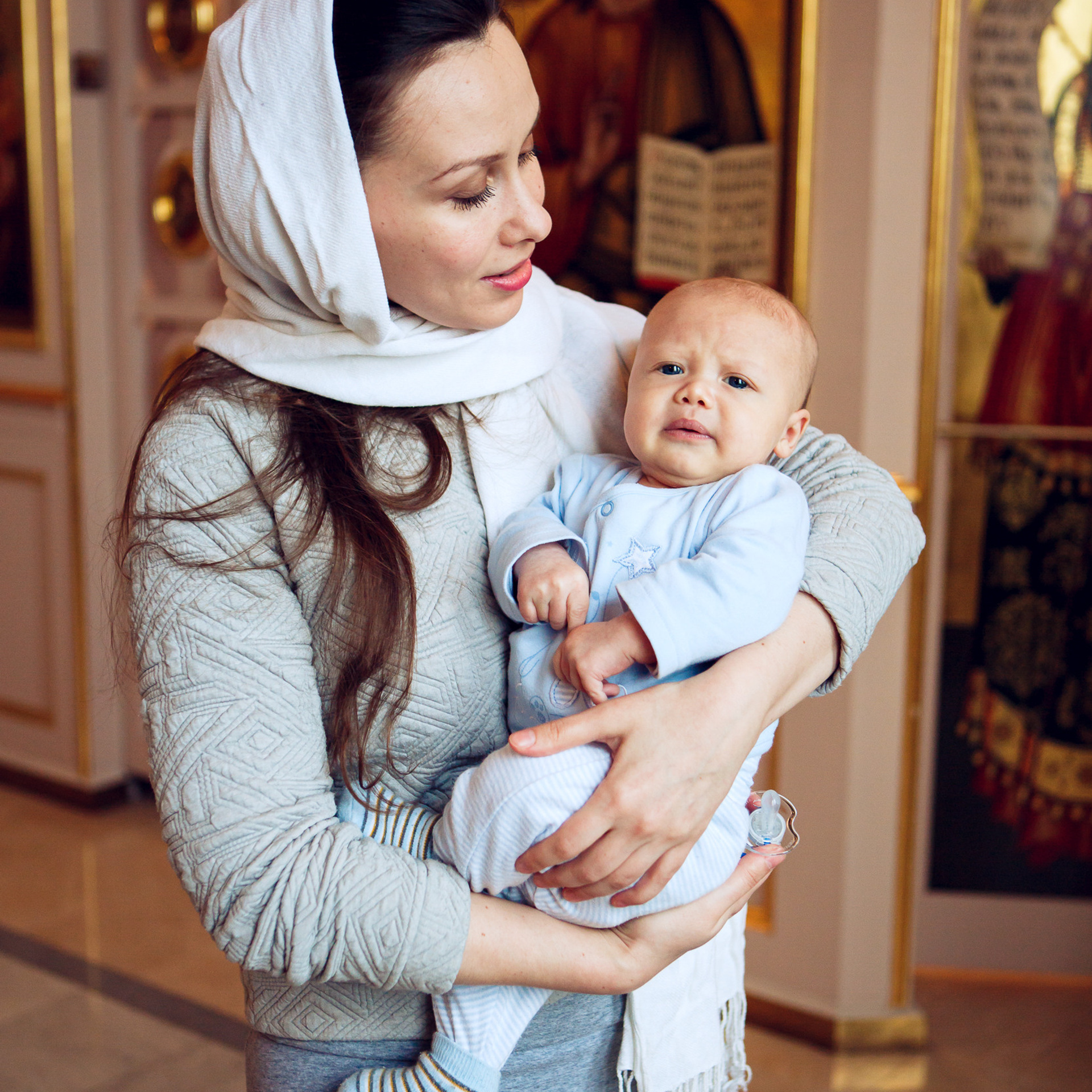 Крещение в храме Рождества Пресвятой Богородицы в Крылатском