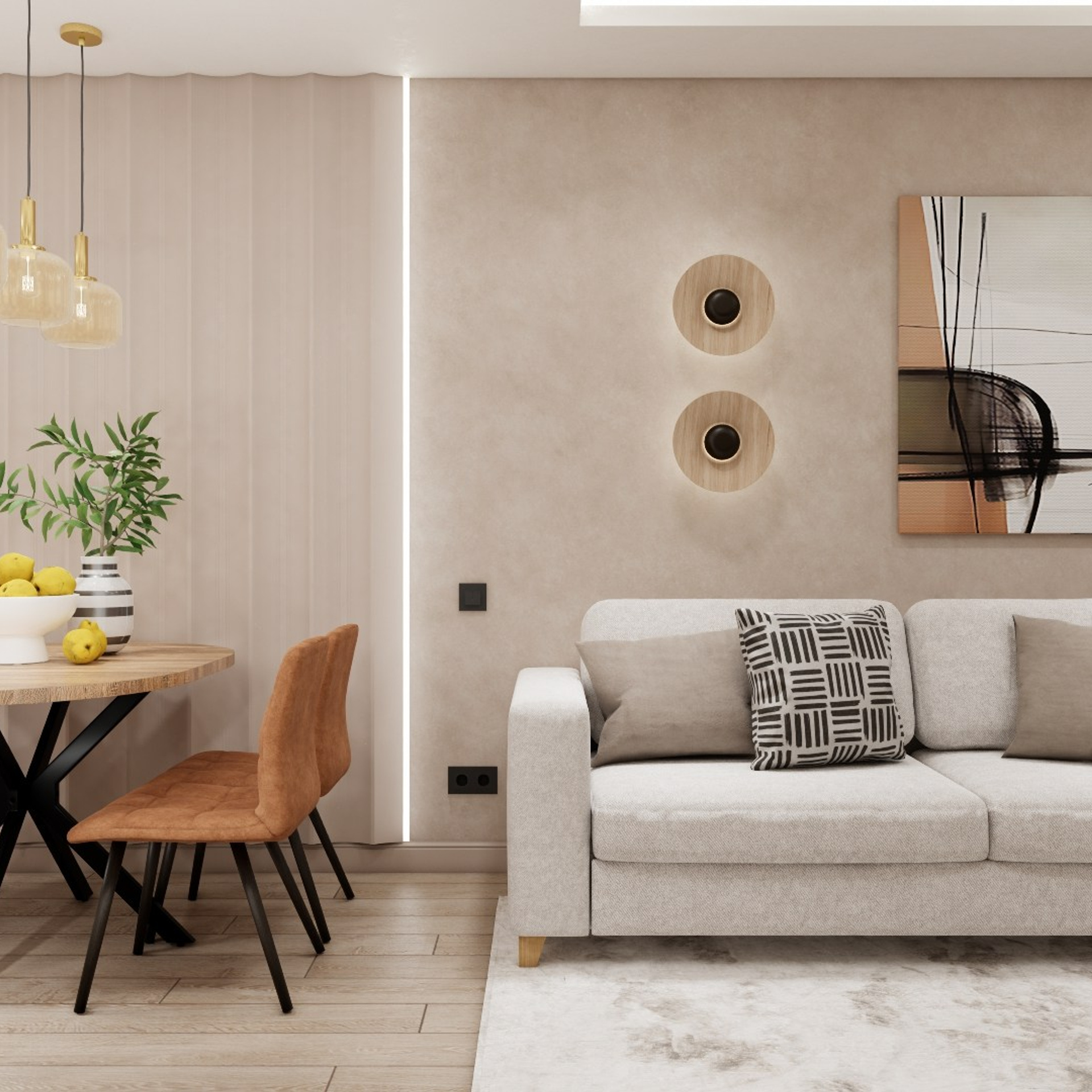 L.A.Z.U.R.N.Y Living room | Visualization