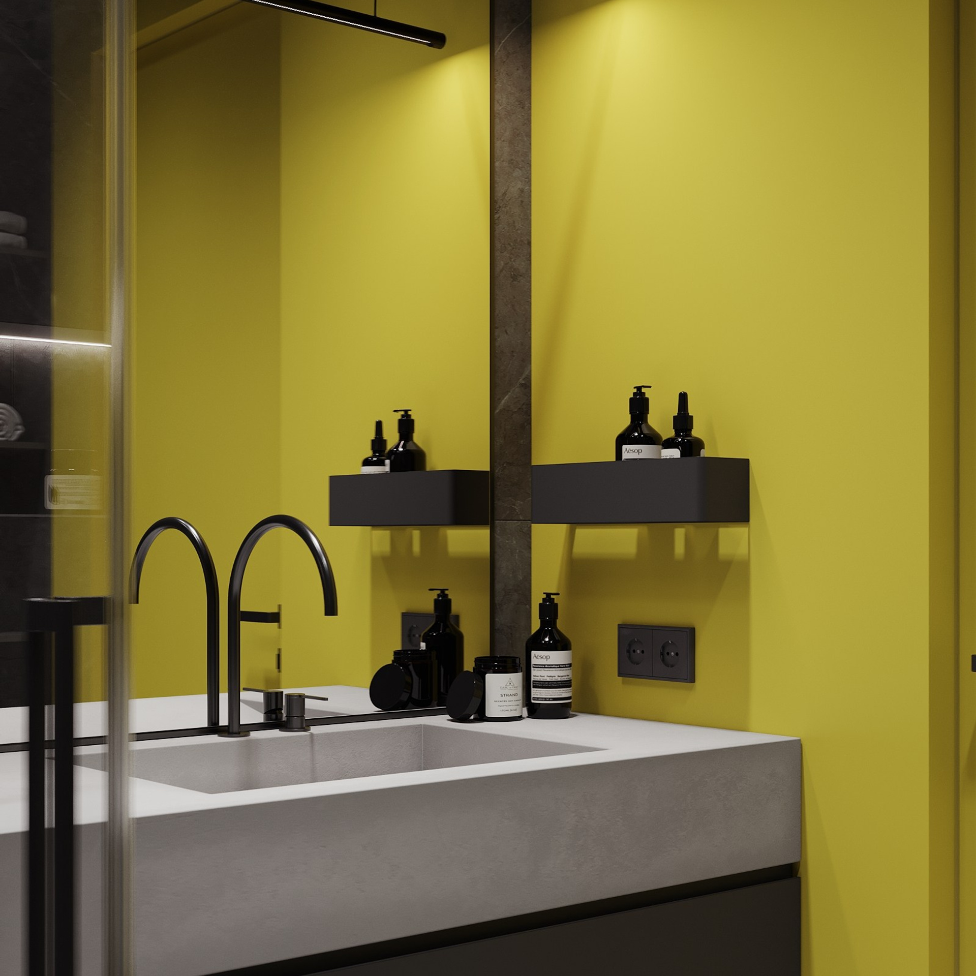 Home city. Black. Ans.render. Студия архитектурной визуализации