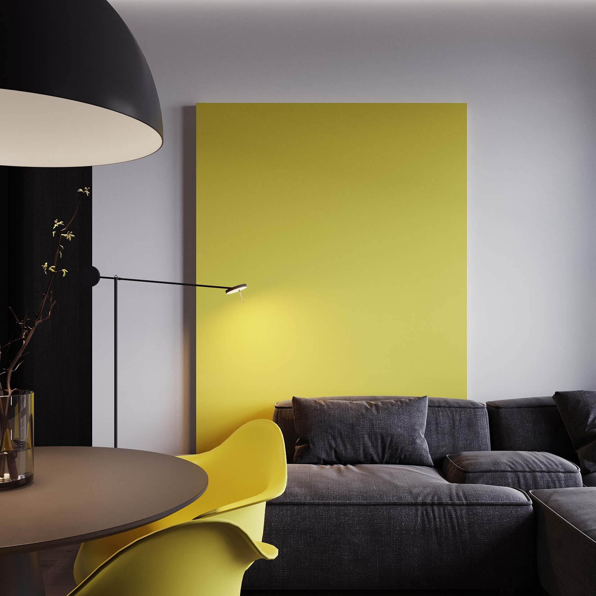 Home city. Black. Ans.render. Студия архитектурной визуализации