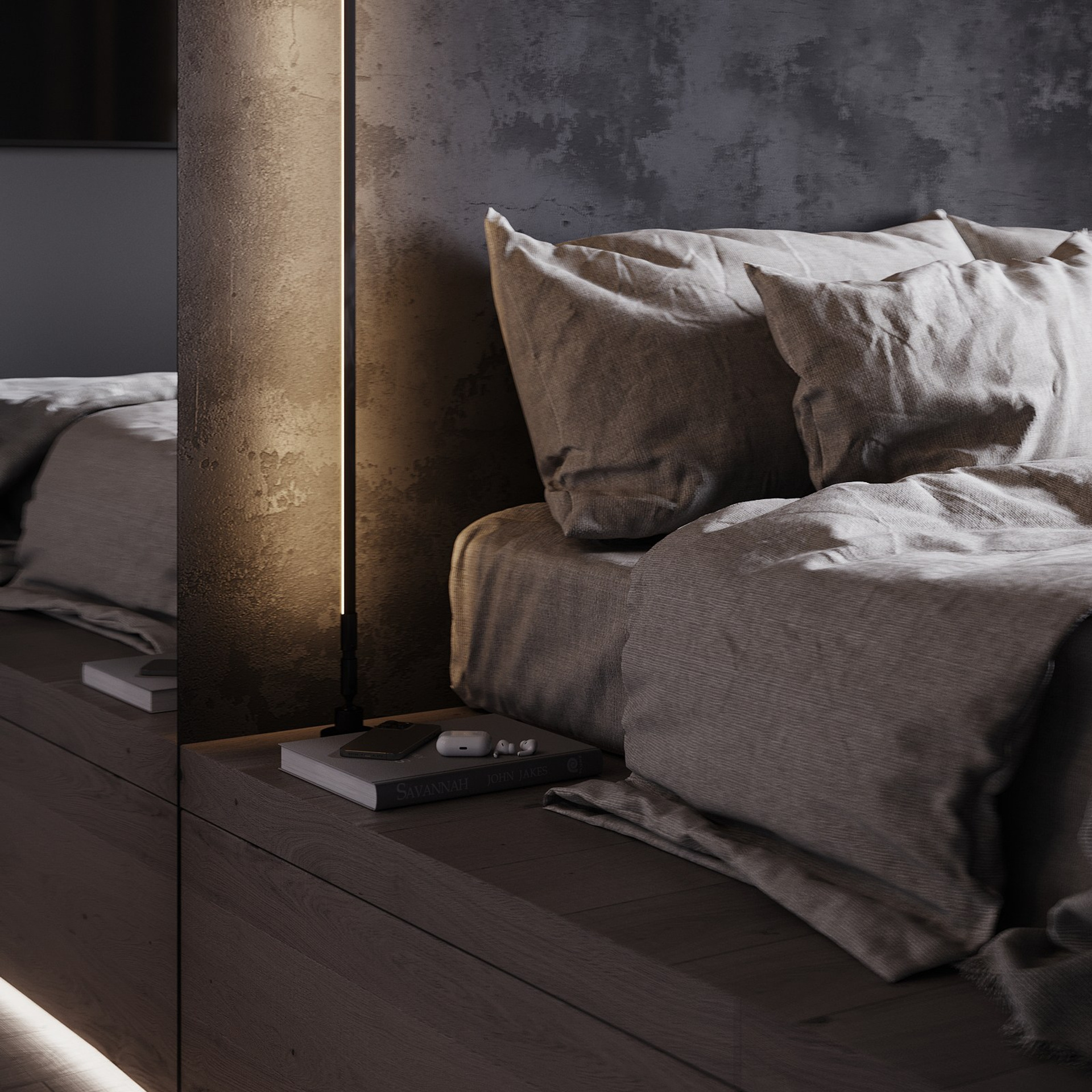 Home city. Black. Ans.render. Студия архитектурной визуализации