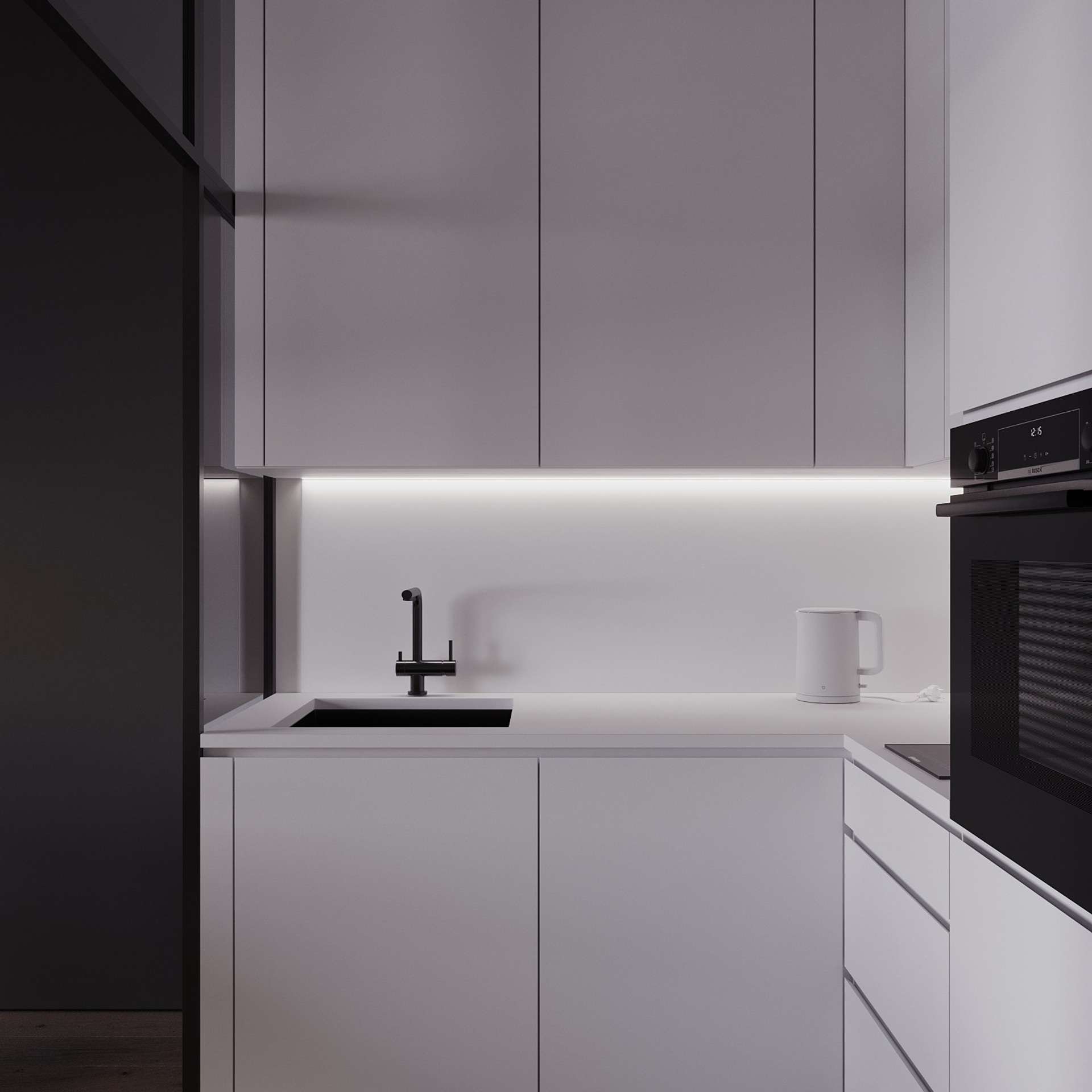 Home city. Black. Ans.render. Студия архитектурной визуализации