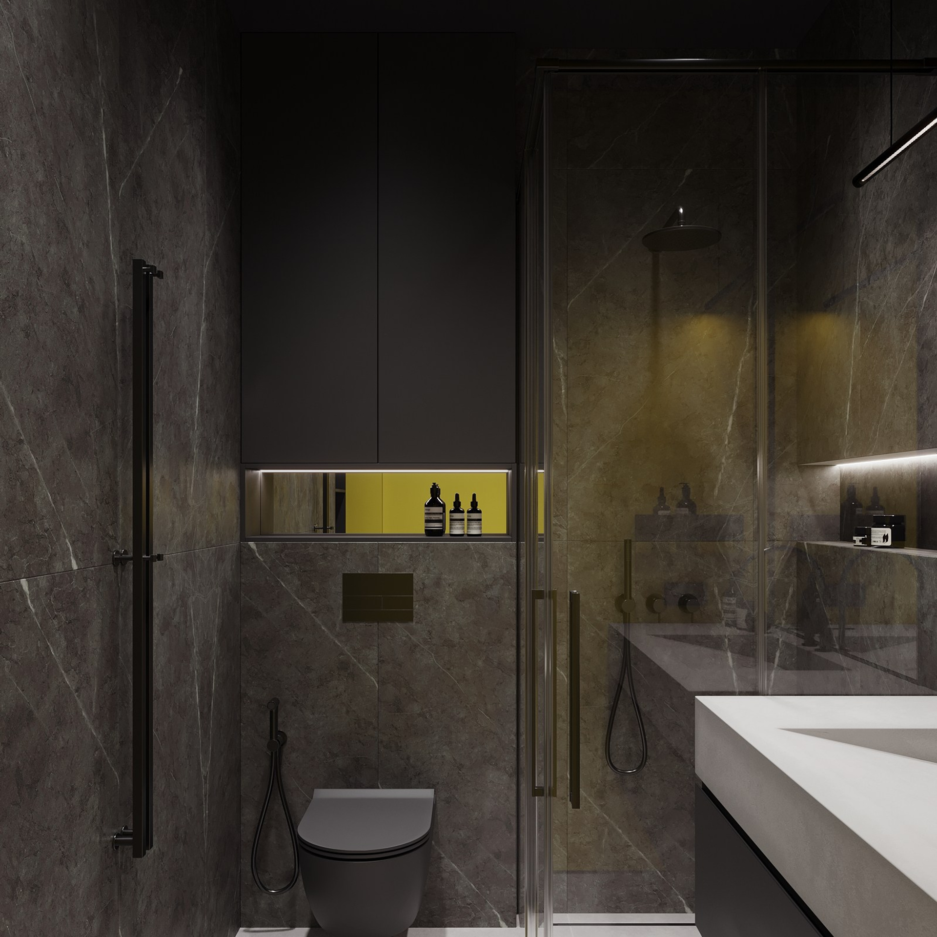 Home city. Black. Ans.render. Студия архитектурной визуализации