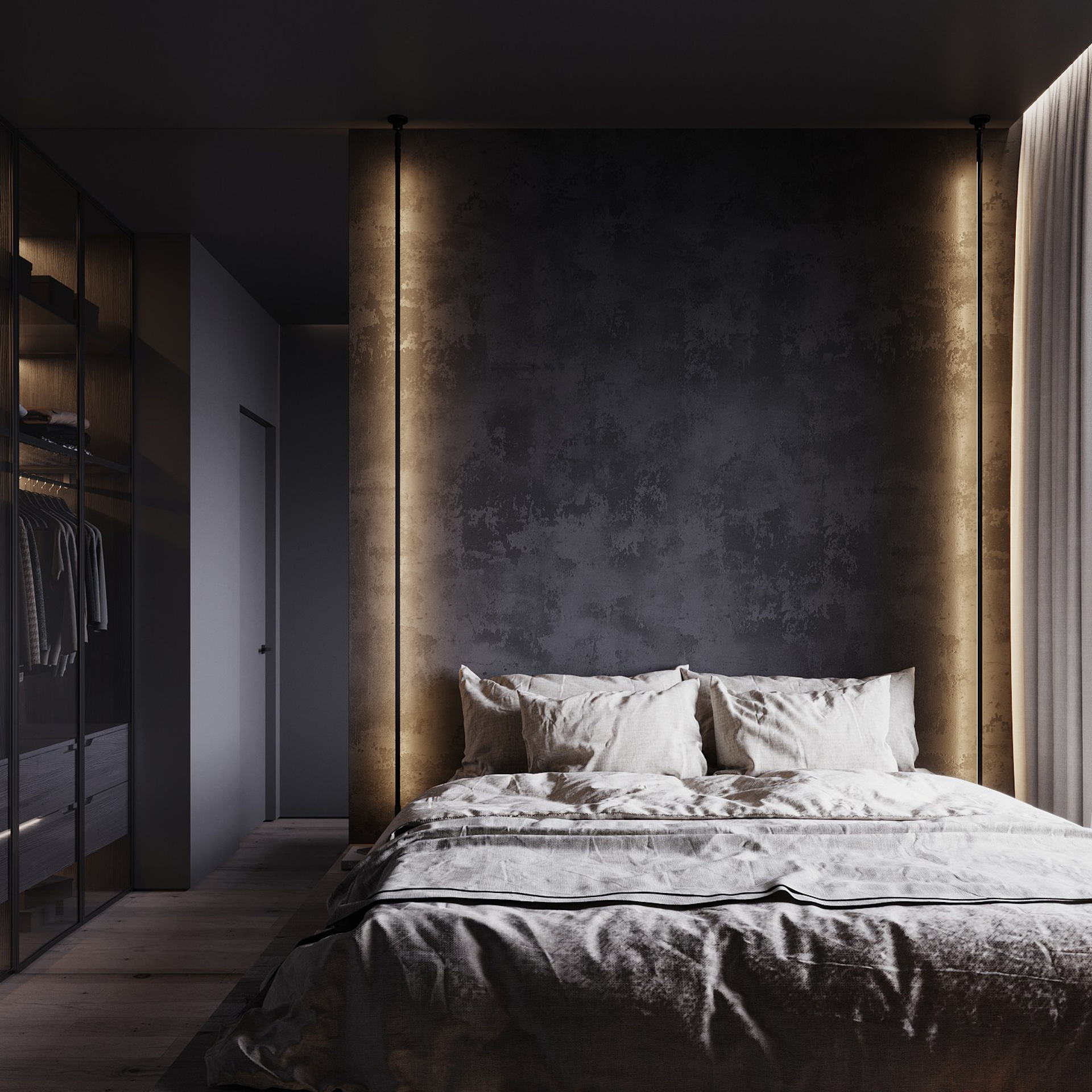 Home city. Black. Ans.render. Студия архитектурной визуализации