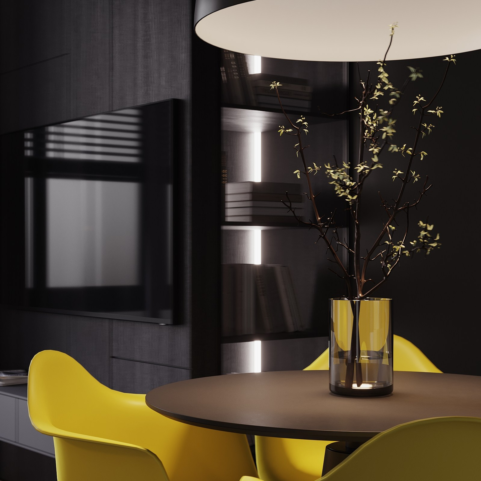 Home city. Black. Ans.render. Студия архитектурной визуализации