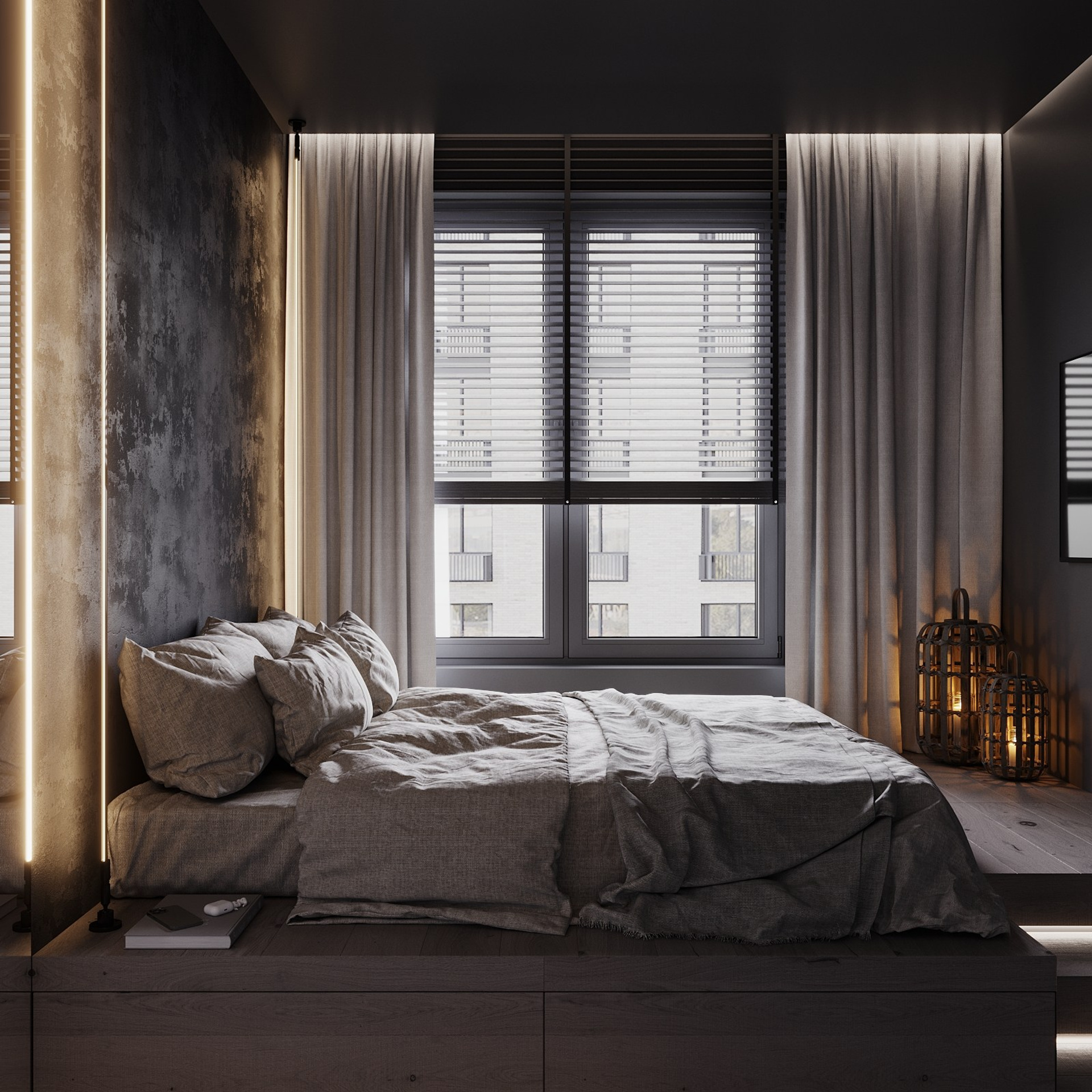 Home city. Black. Ans.render. Студия архитектурной визуализации