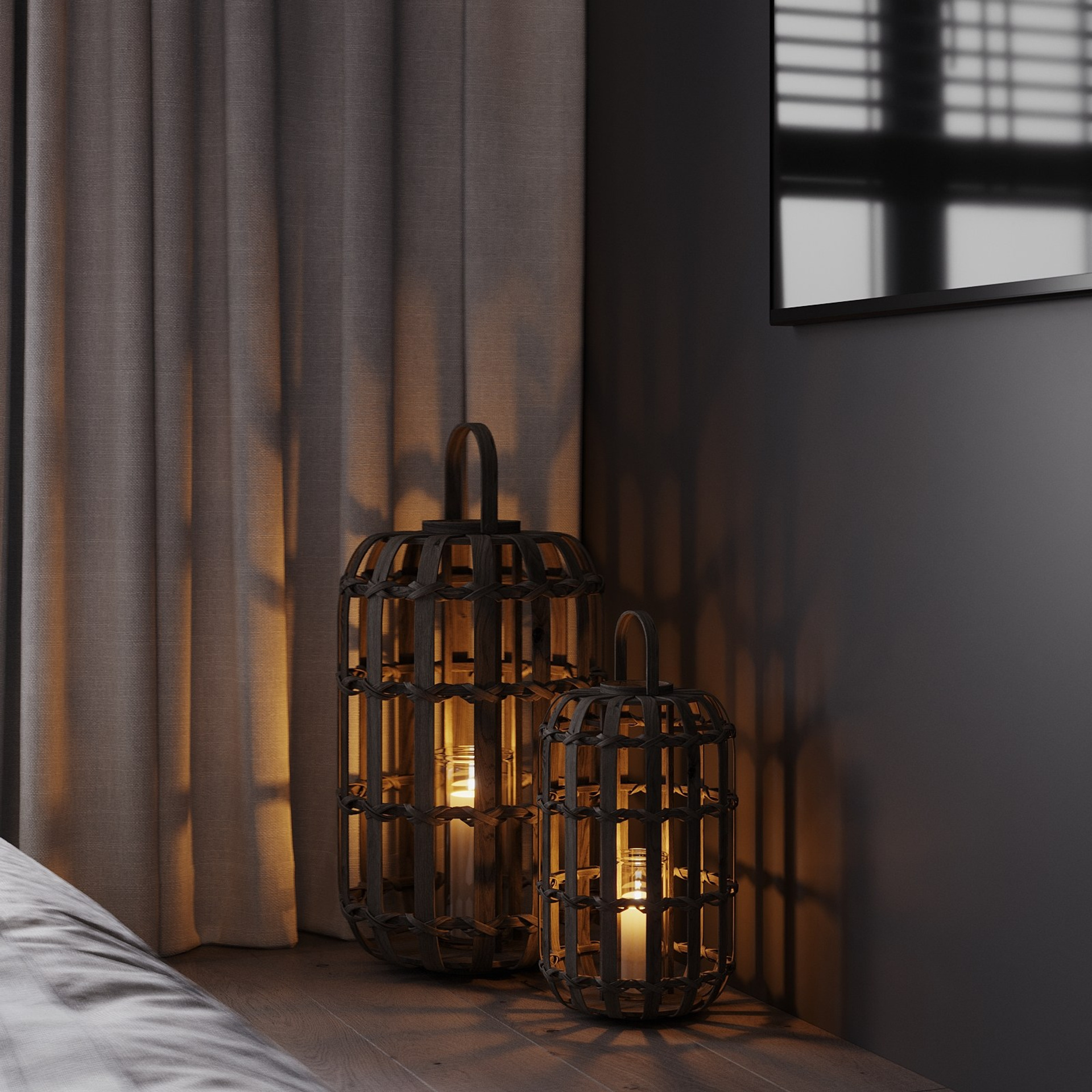 Home city. Black. Ans.render. Студия архитектурной визуализации