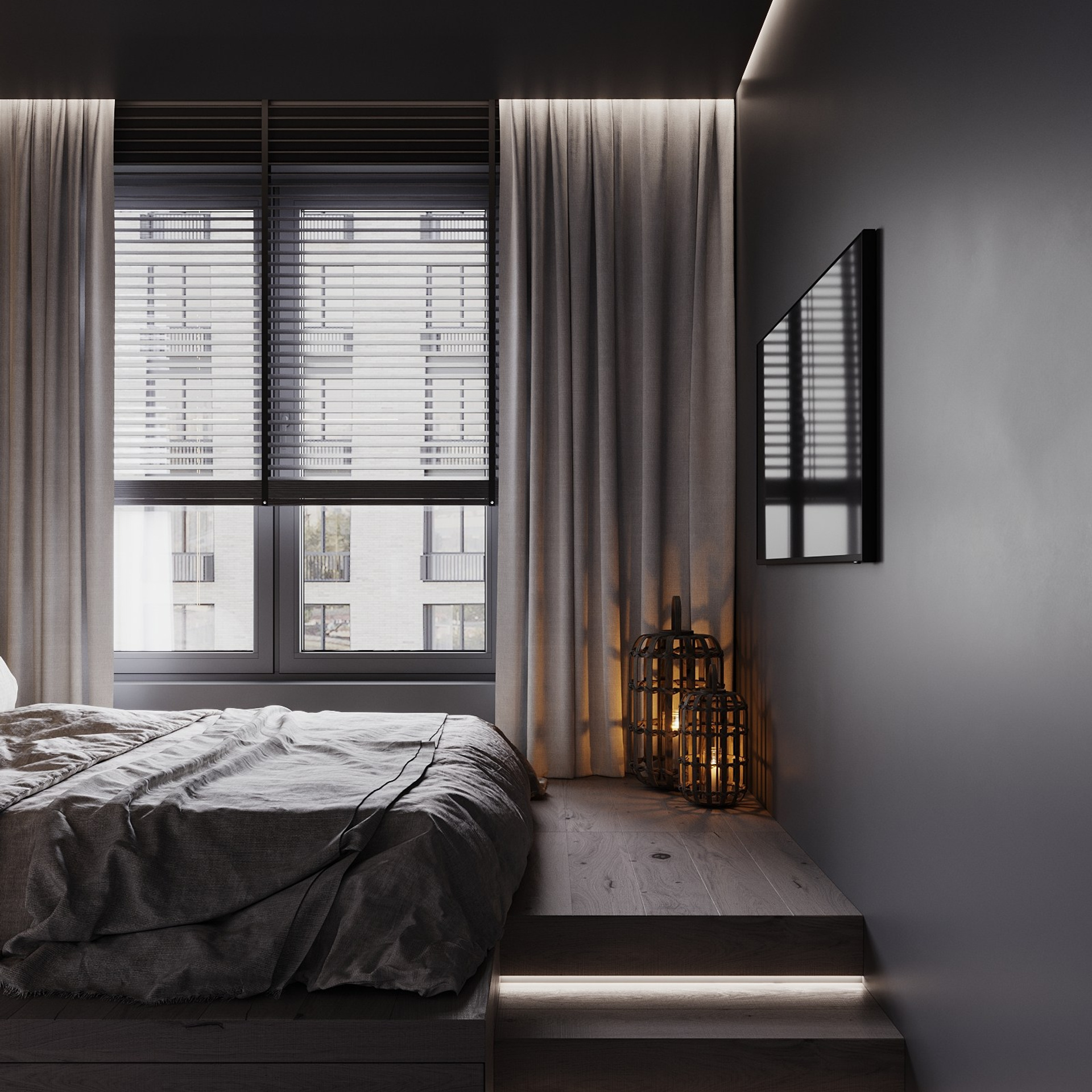 Home city. Black. Ans.render. Студия архитектурной визуализации