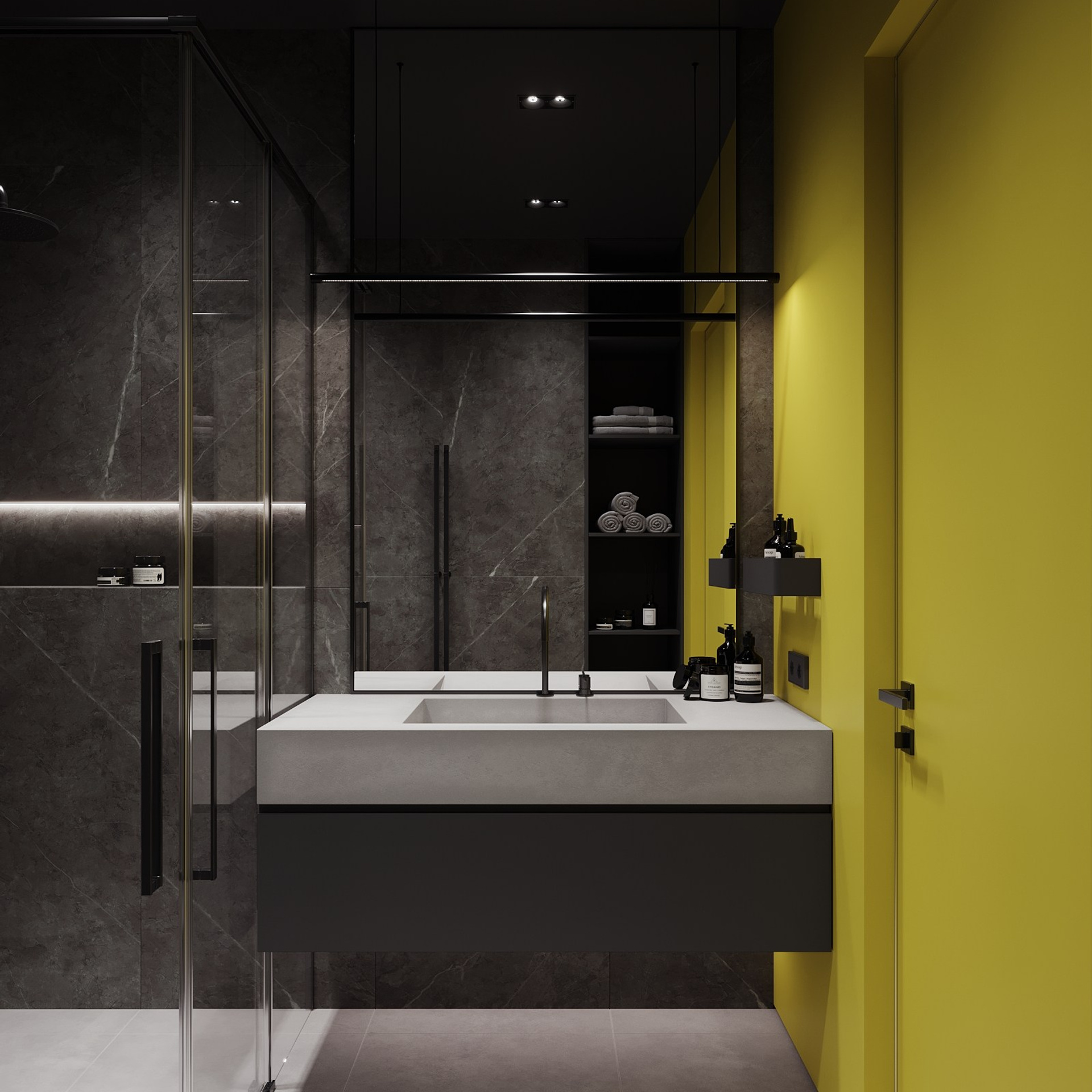 Home city. Black. Ans.render. Студия архитектурной визуализации