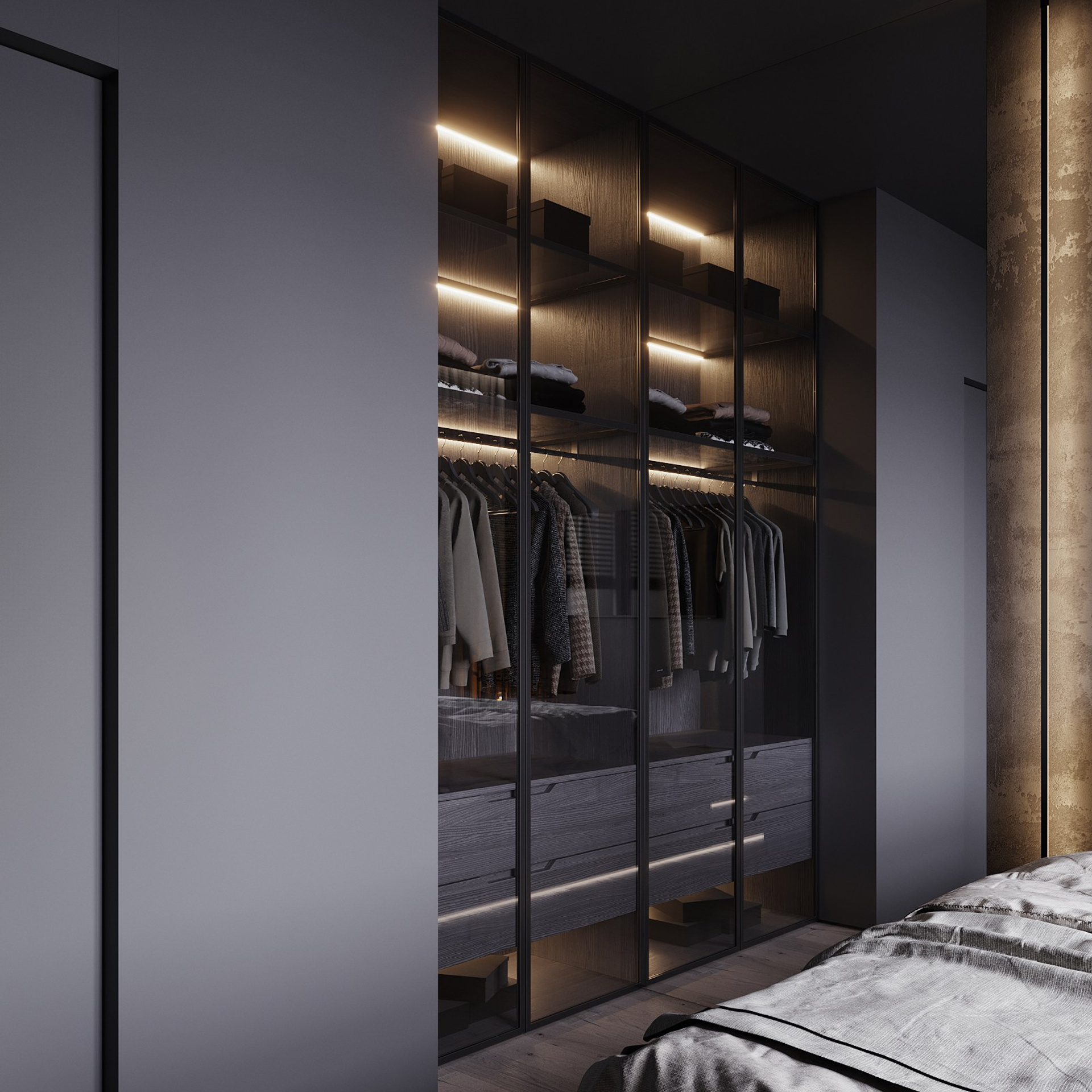 Home city. Black. Ans.render. Студия архитектурной визуализации