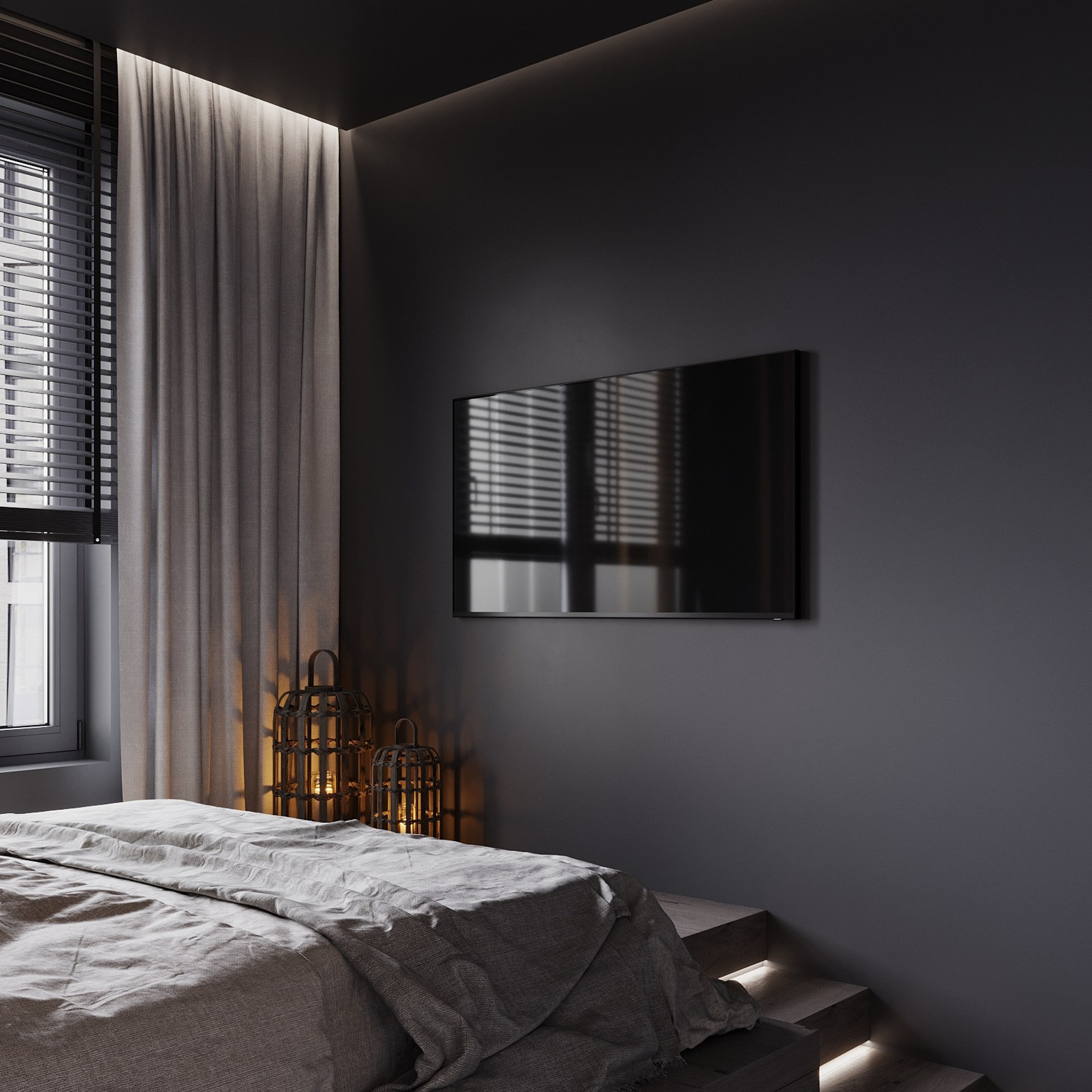 Home city. Black. Ans.render. Студия архитектурной визуализации