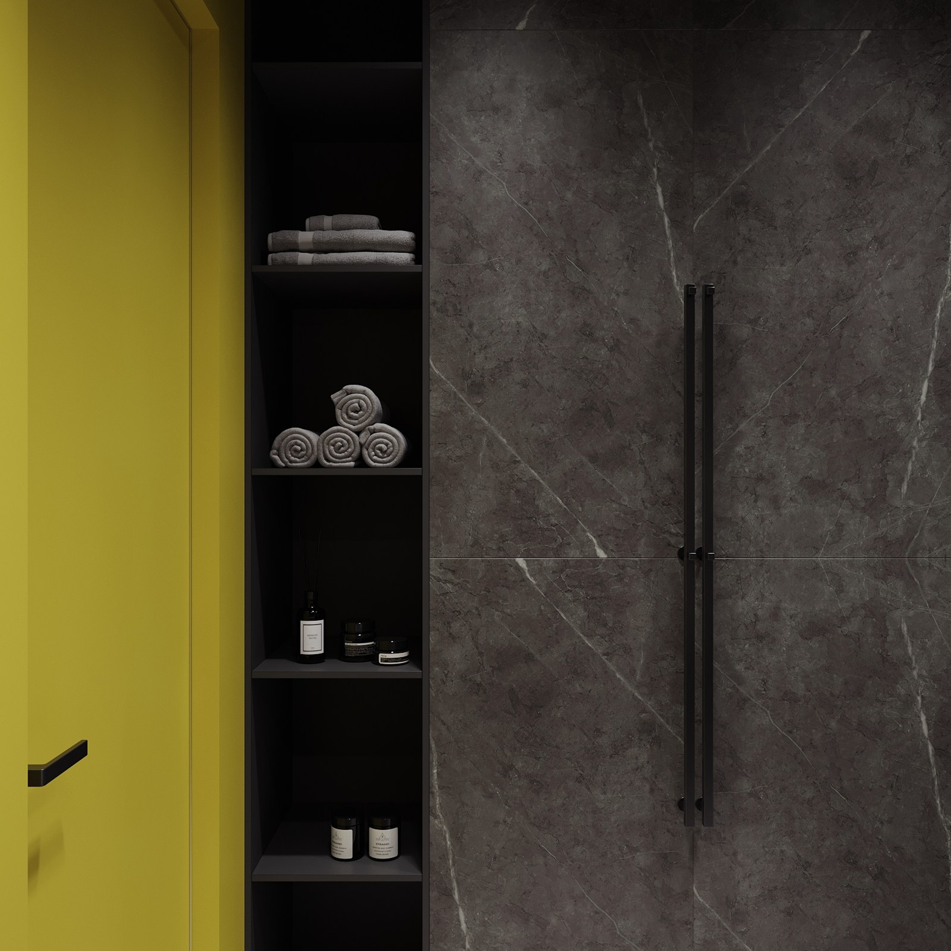 Home city. Black. Ans.render. Студия архитектурной визуализации