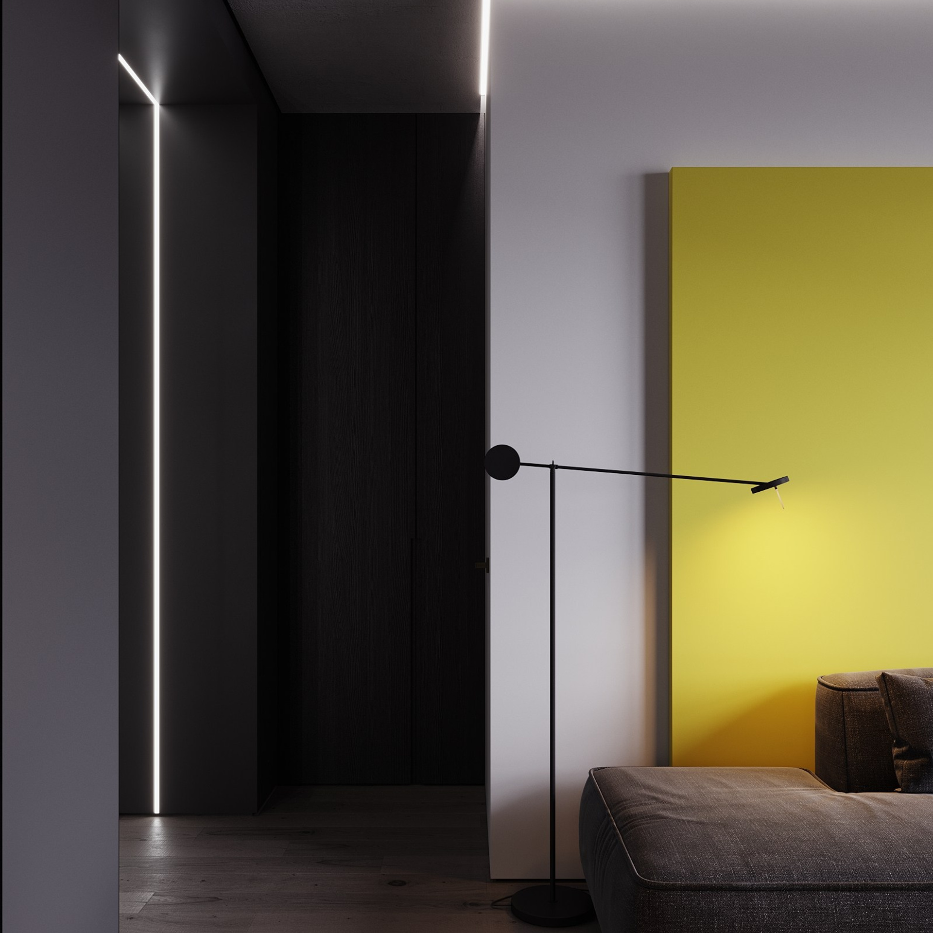 Home city. Black. Ans.render. Студия архитектурной визуализации