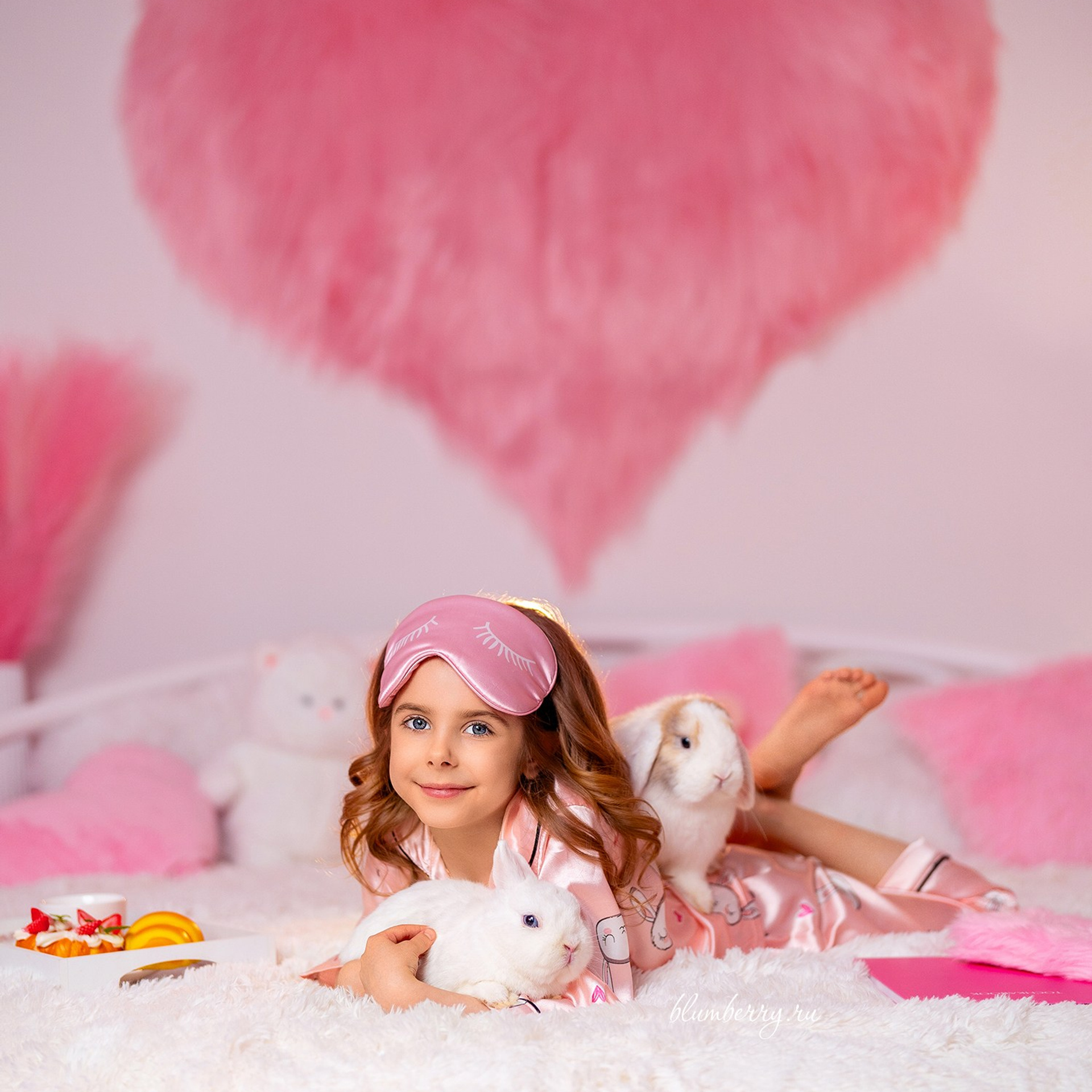 Пижамная вечеринка с кроликами. Детский и семейный фотограф в Краснодаре Анастасия Blumberry
