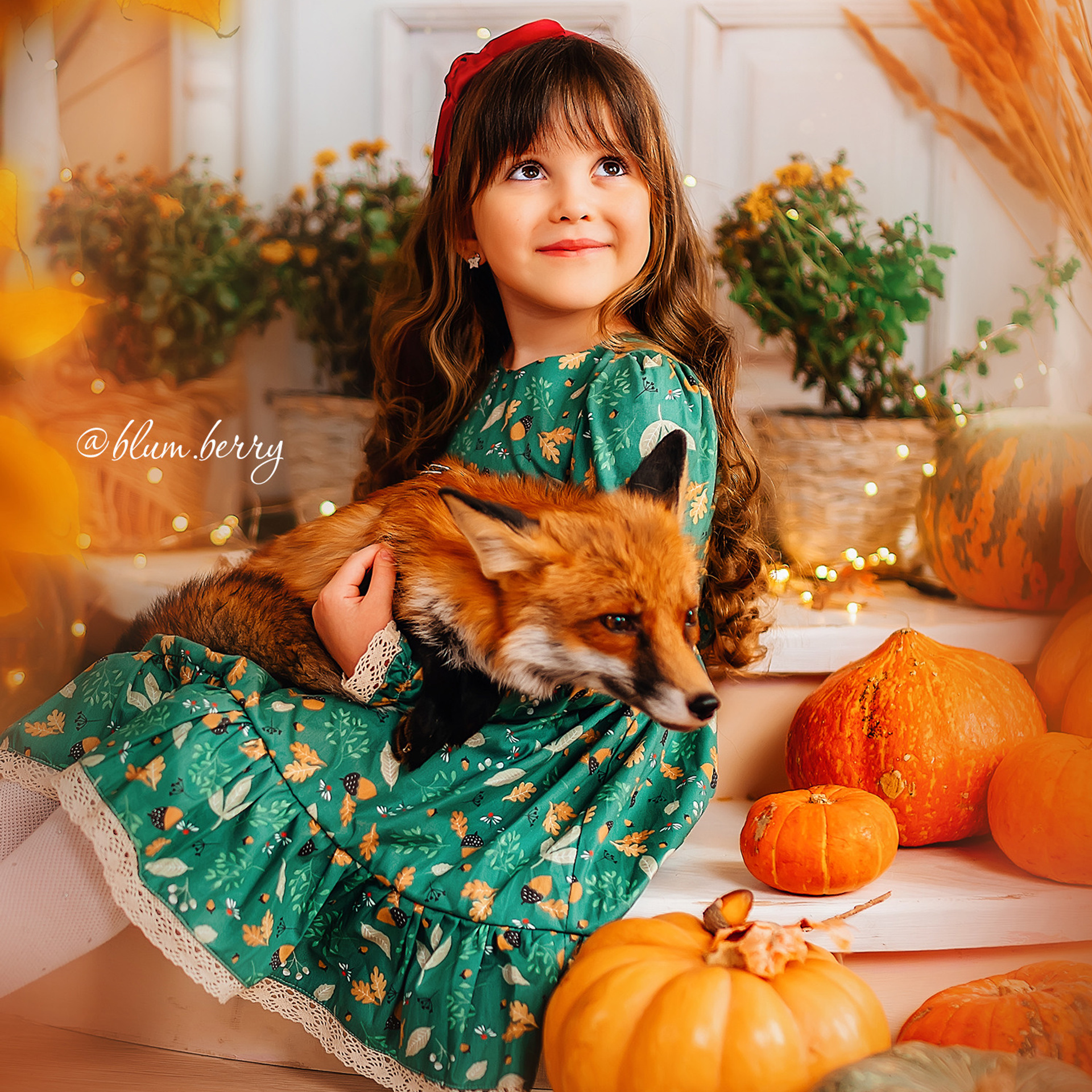 Осень с лисой. Детский и семейный фотограф в Краснодаре Анастасия Blumberry