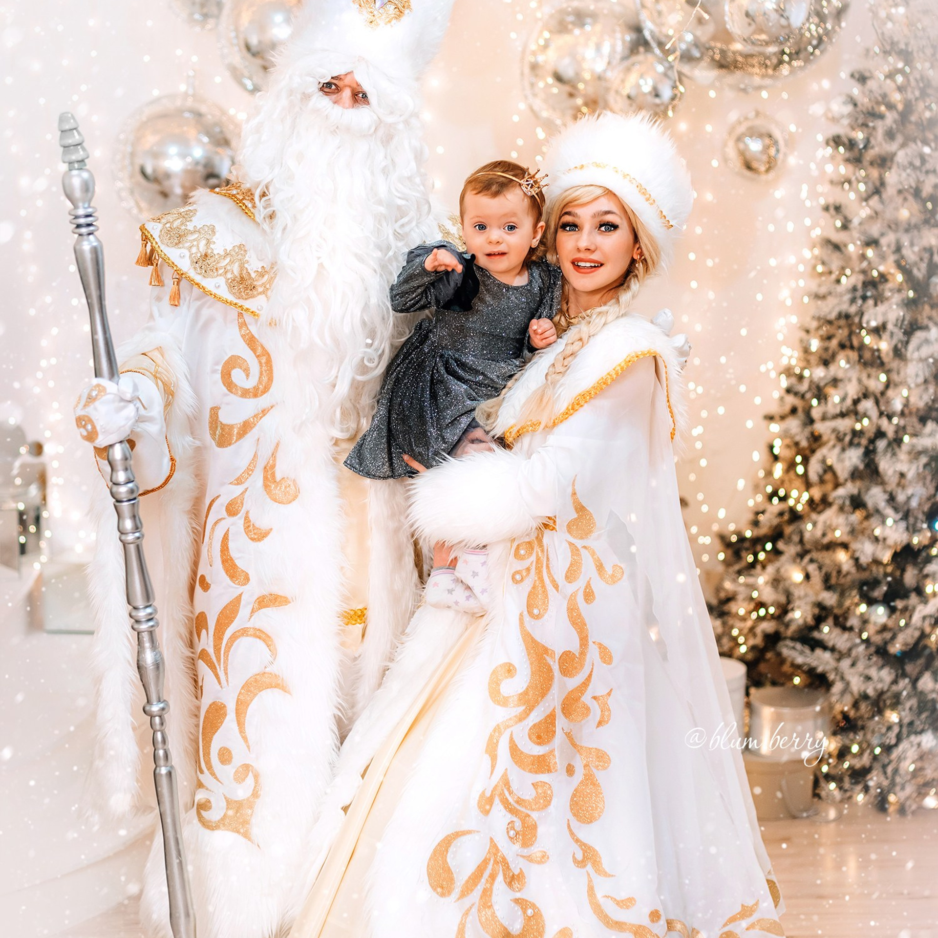 Дед Мороз и Снегурочка. Детский и семейный фотограф в Краснодаре Анастасия Blumberry