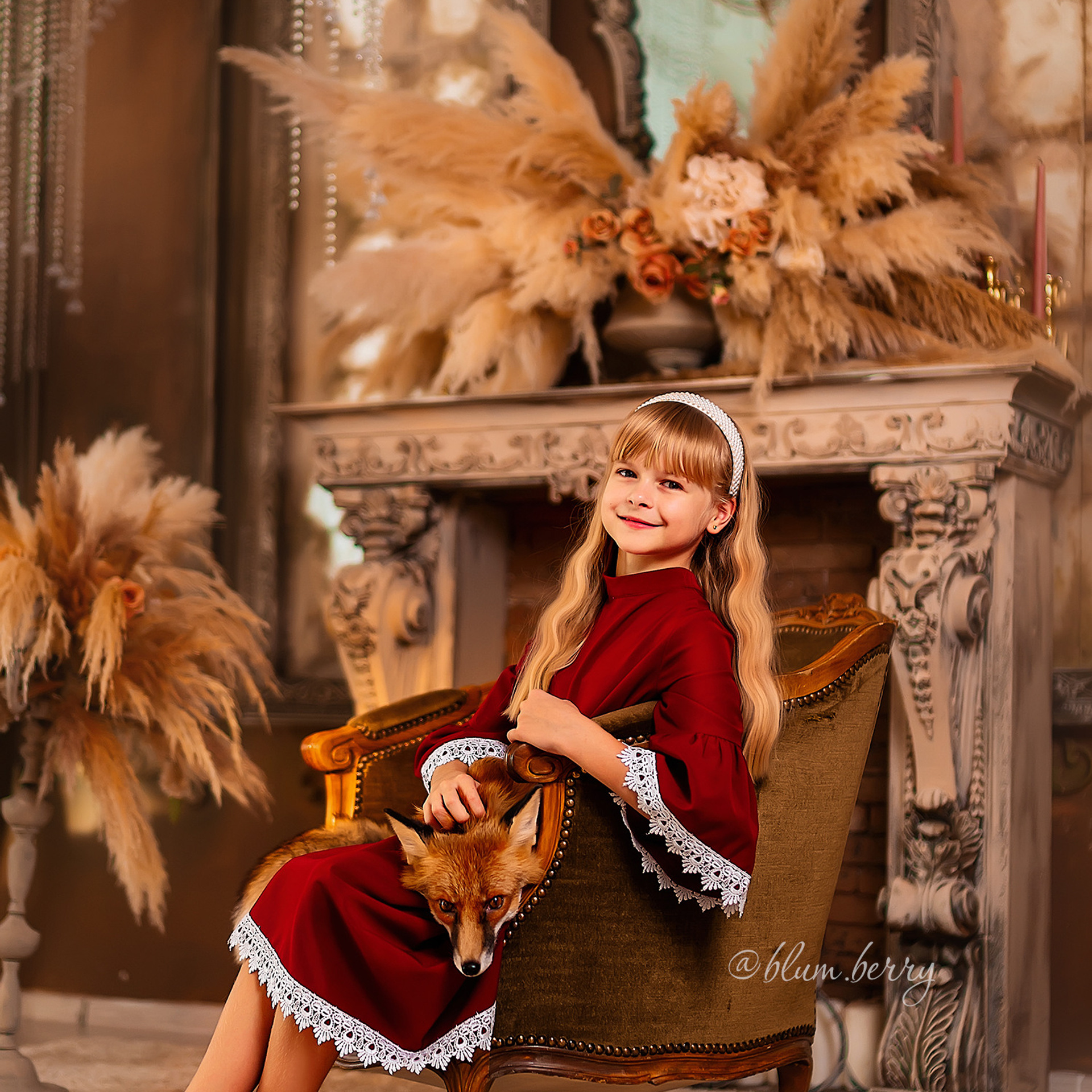 Осень с лисой. Детский и семейный фотограф в Краснодаре Анастасия Blumberry