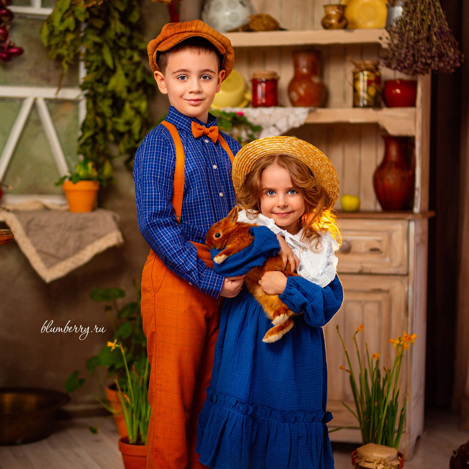 Пасха с цыплятами и кроликами. Детский и семейный фотограф в Краснодаре Анастасия Blumberry