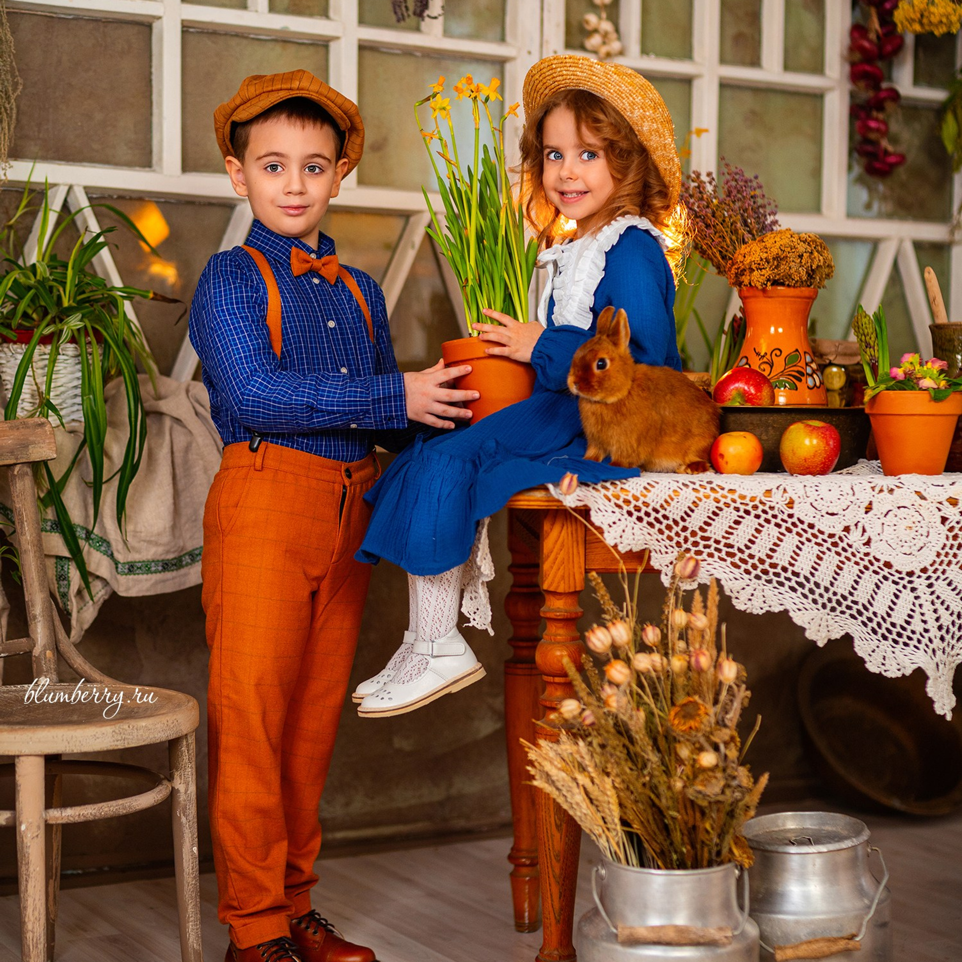 Пасха с цыплятами и кроликами. Детский и семейный фотограф в Краснодаре Анастасия Blumberry