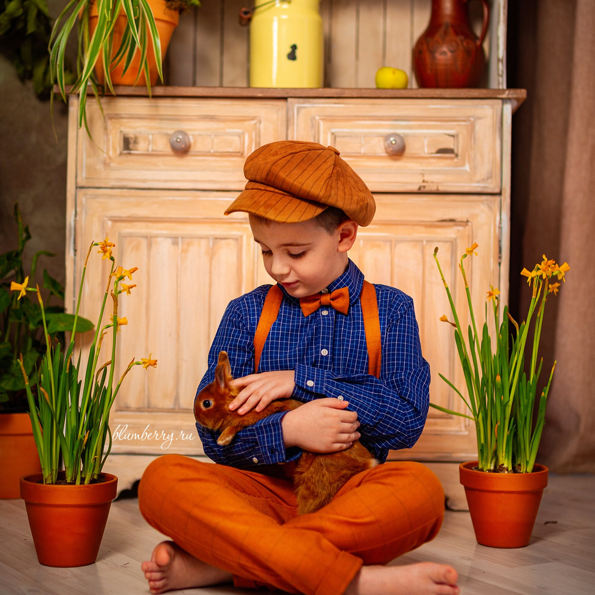 Пасха с цыплятами и кроликами. Детский и семейный фотограф в Краснодаре Анастасия Blumberry