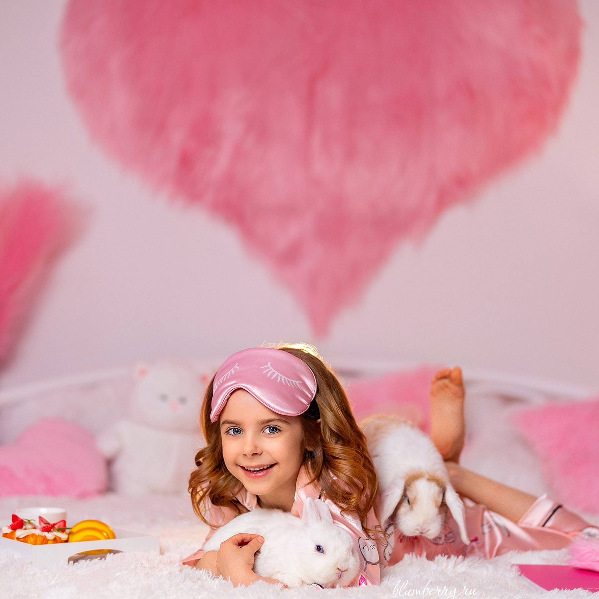 Пижамная вечеринка с кроликами. Детский и семейный фотограф в Краснодаре Анастасия Blumberry