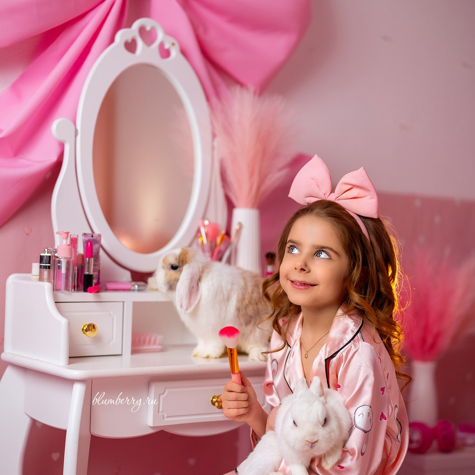 Пижамная вечеринка с кроликами. Детский и семейный фотограф в Краснодаре Анастасия Blumberry