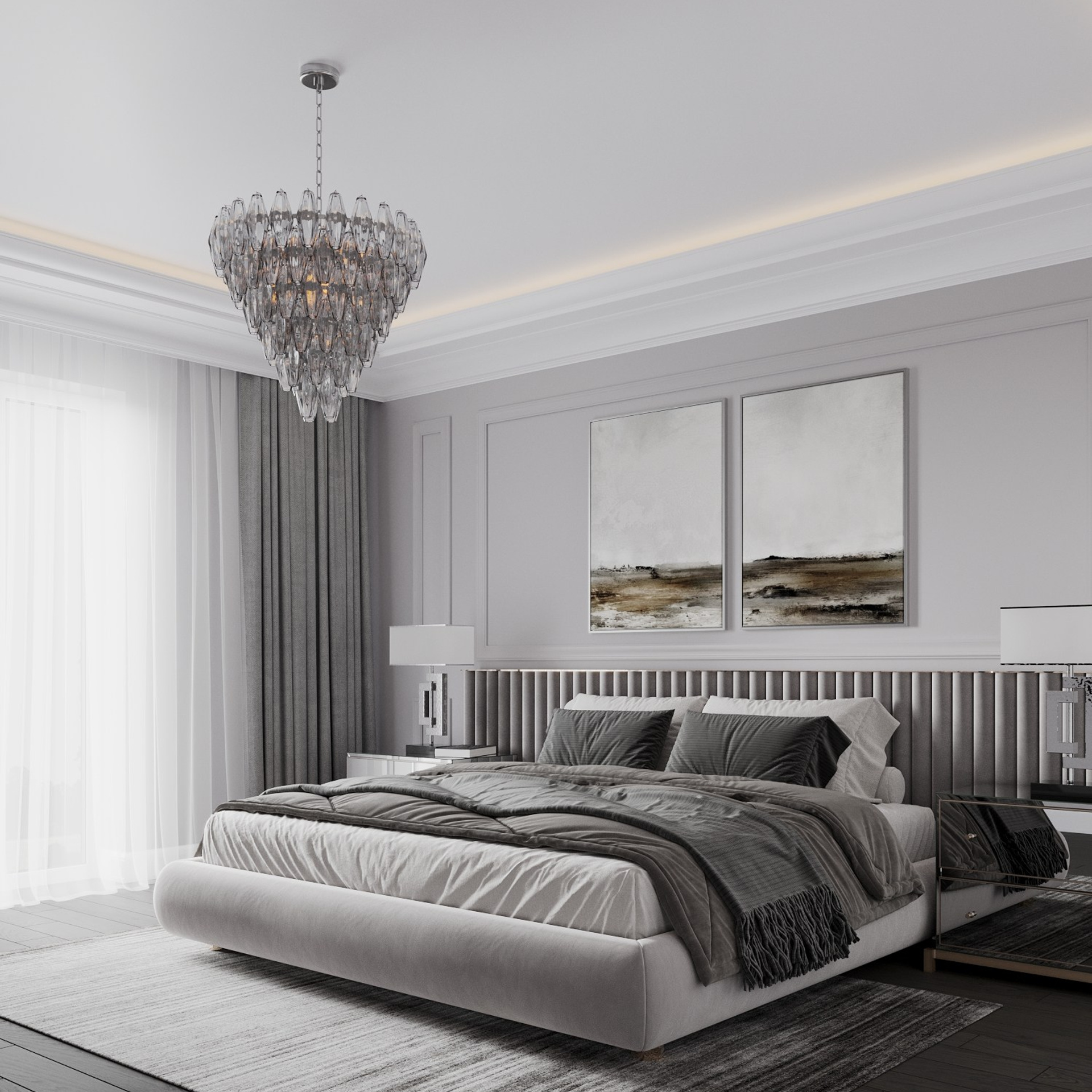 3D Визуализации спален для MOS