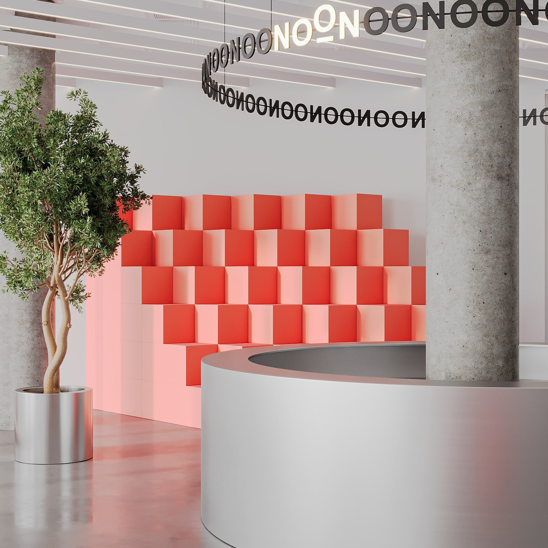 NOON OFFICE SPACE. 3D визуализатор интерьера Антонина Ковалёва @kovalevaacg