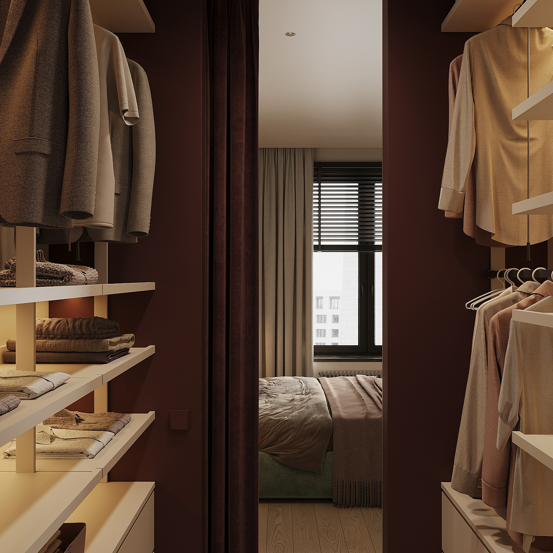 Мастер-спальня. 3D визуализатор интерьера Антонина Ковалёва @kovalevaacg