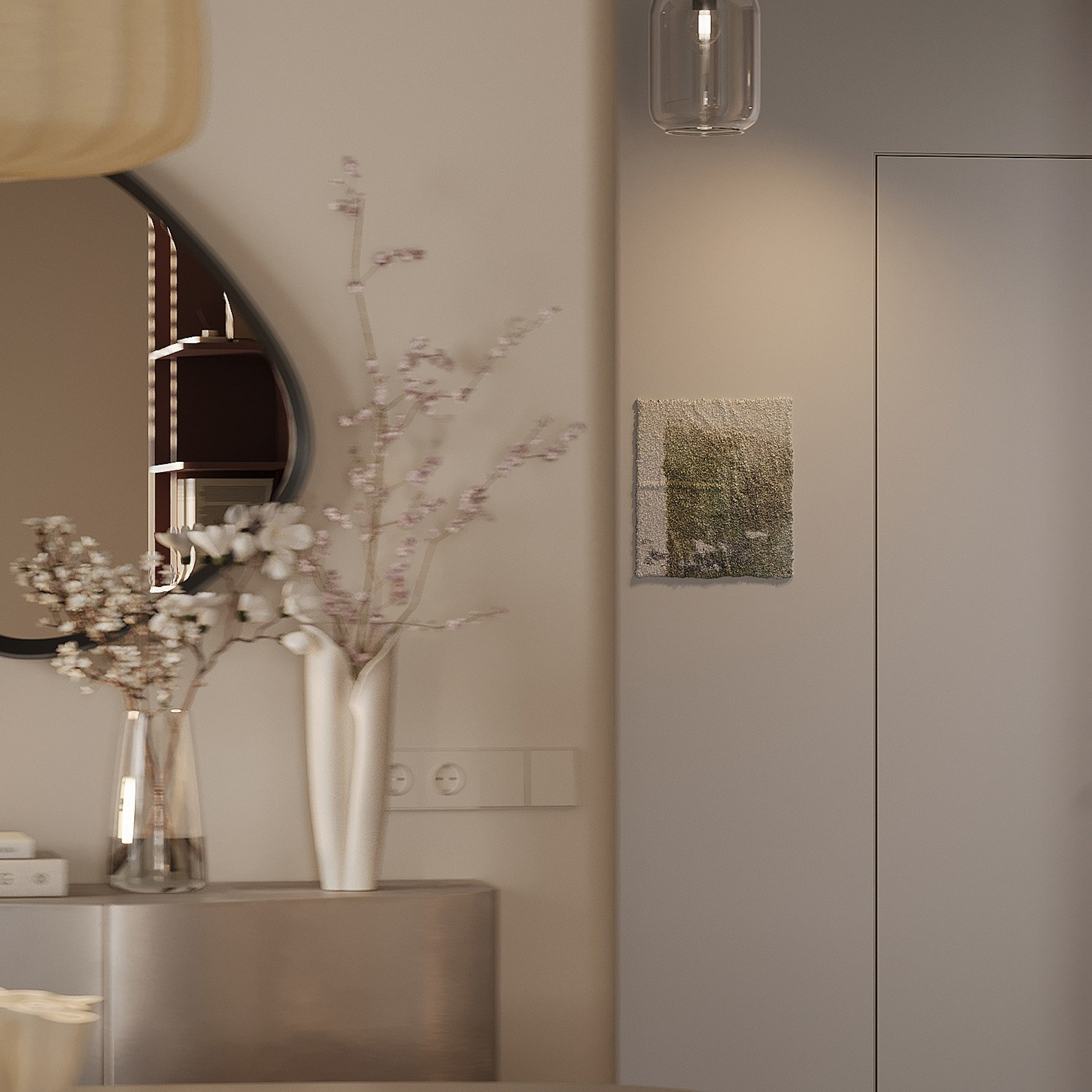 Прихожая, кухня-гостиная. 3D визуализатор интерьера Антонина Ковалёва @kovalevaacg