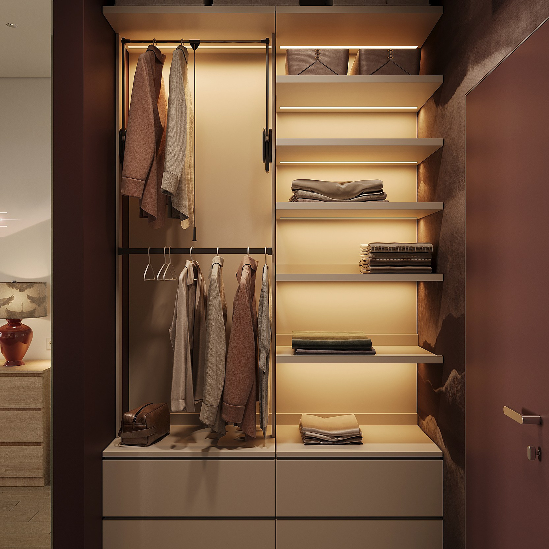 Мастер-спальня. 3D визуализатор интерьера Антонина Ковалёва @kovalevaacg